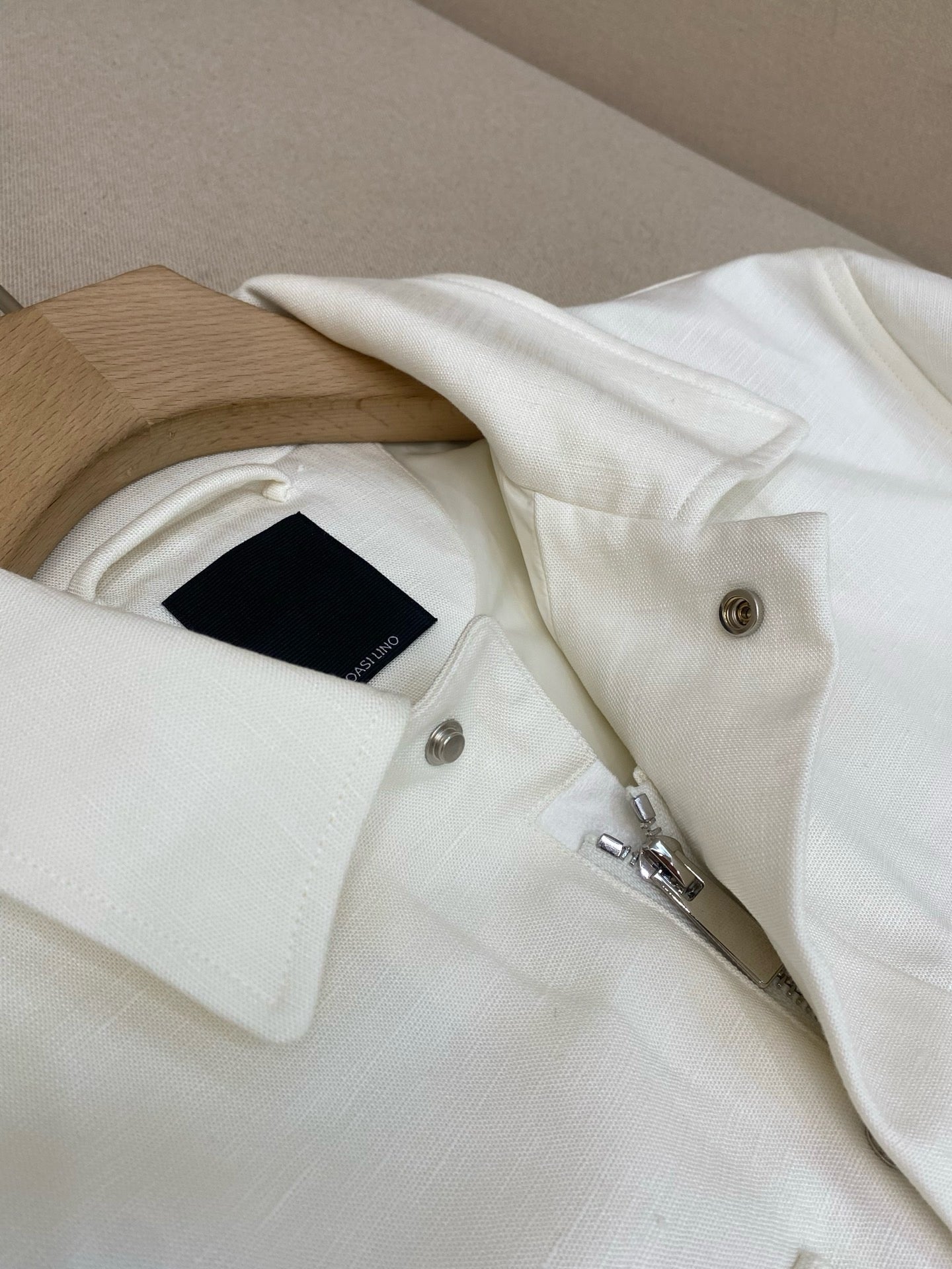 Beige and White Jacket