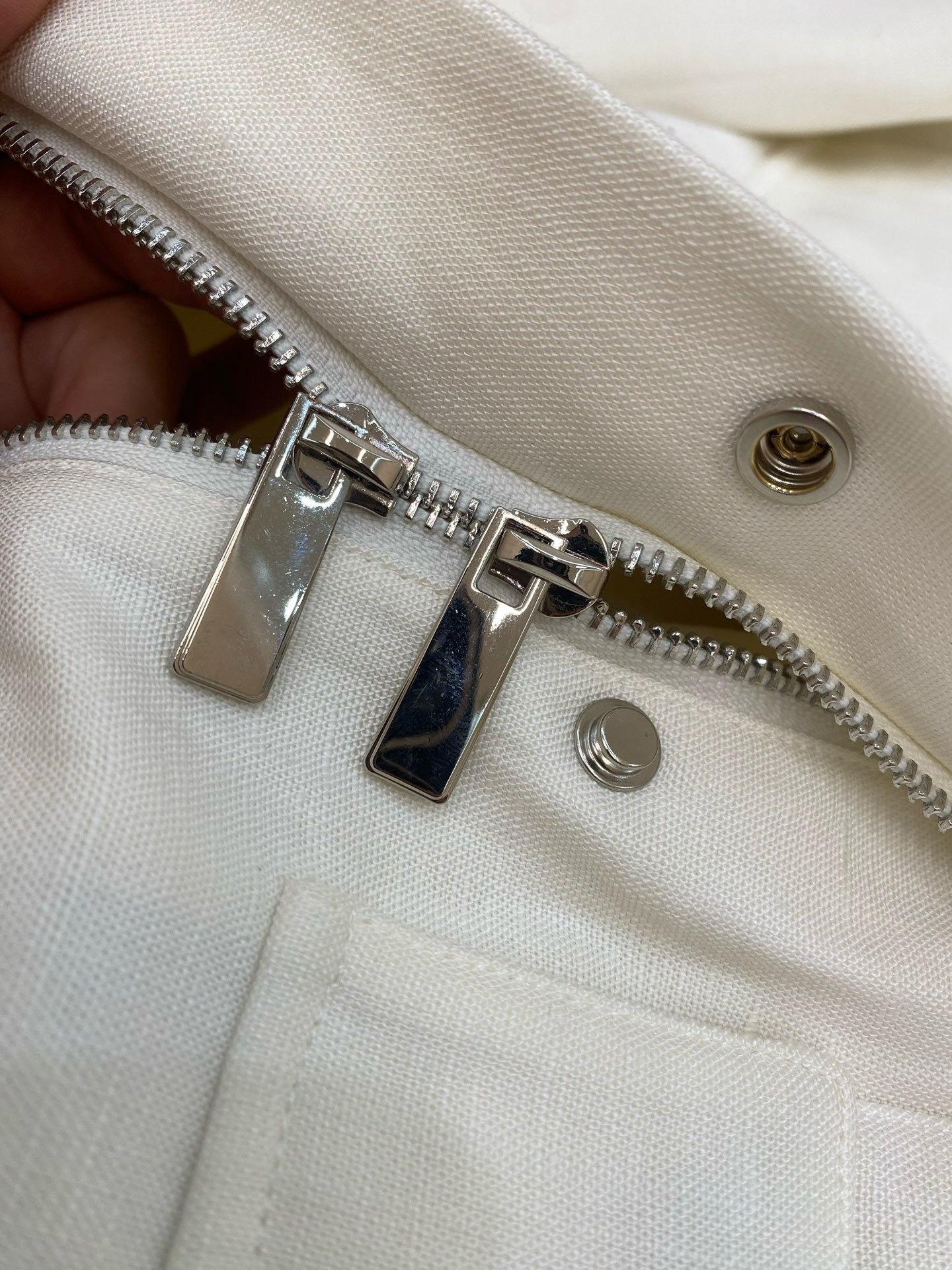 Beige and White Jacket