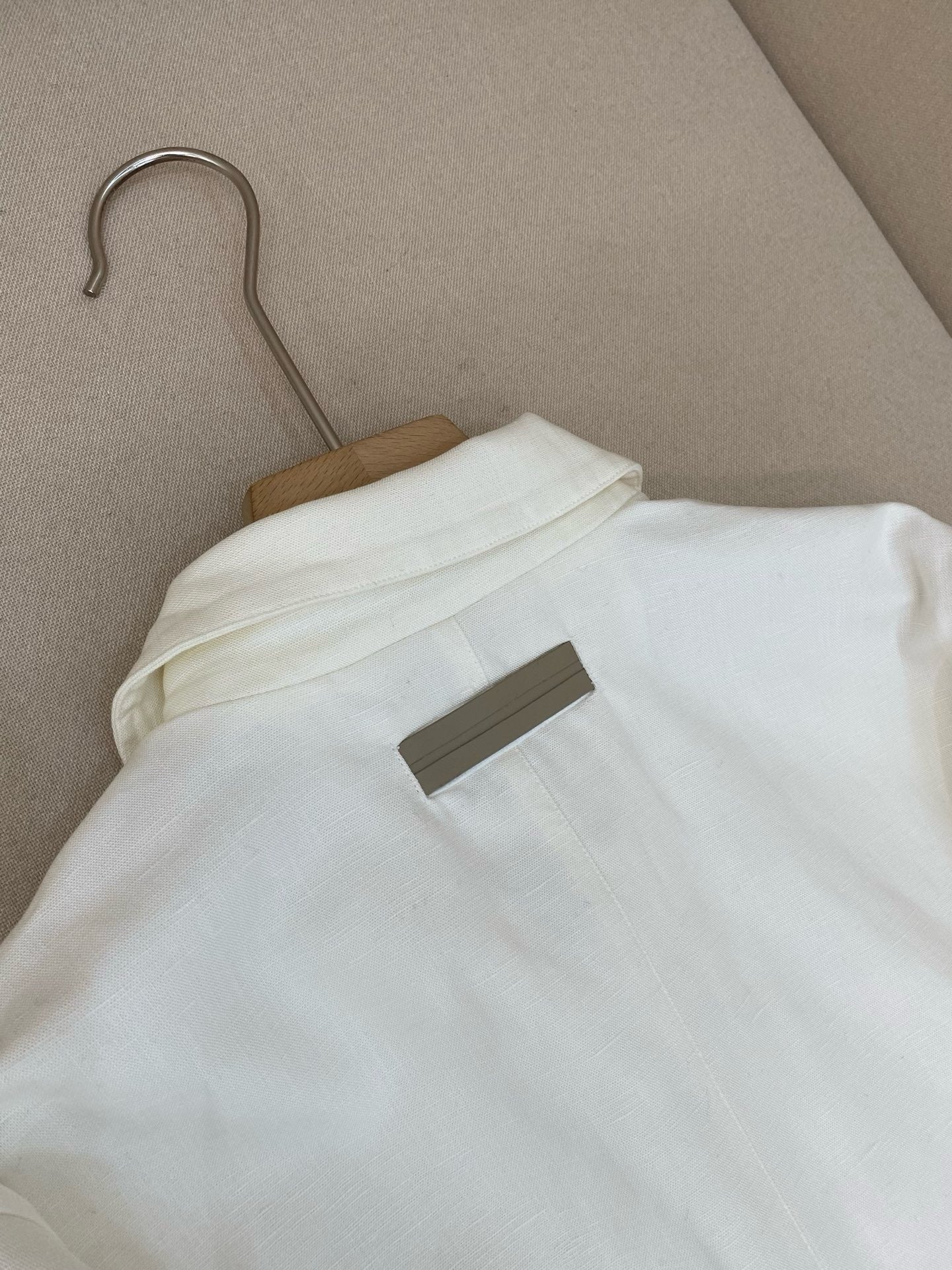 Beige and White Jacket