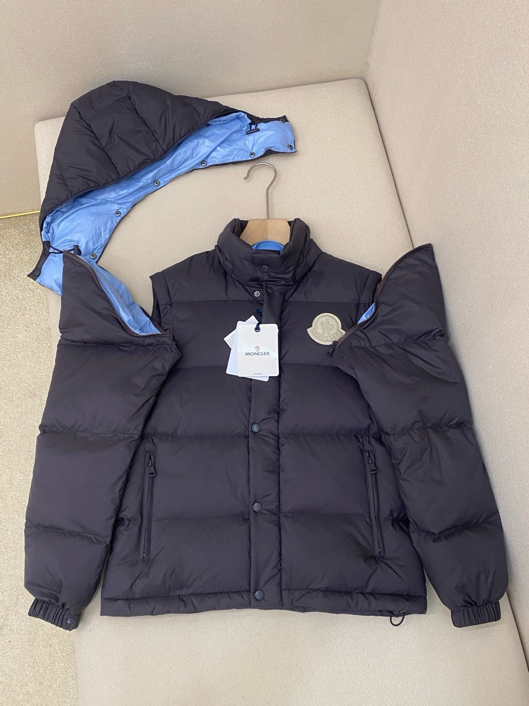 Black and Dark Blue Jacket