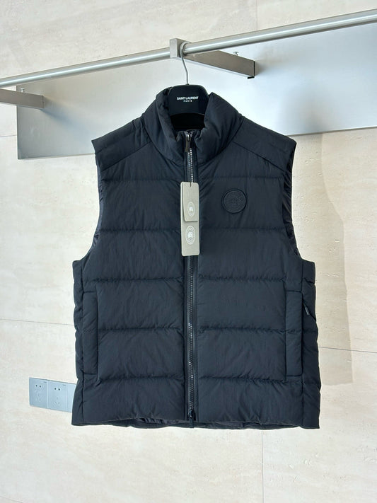 Black and Beige Vest