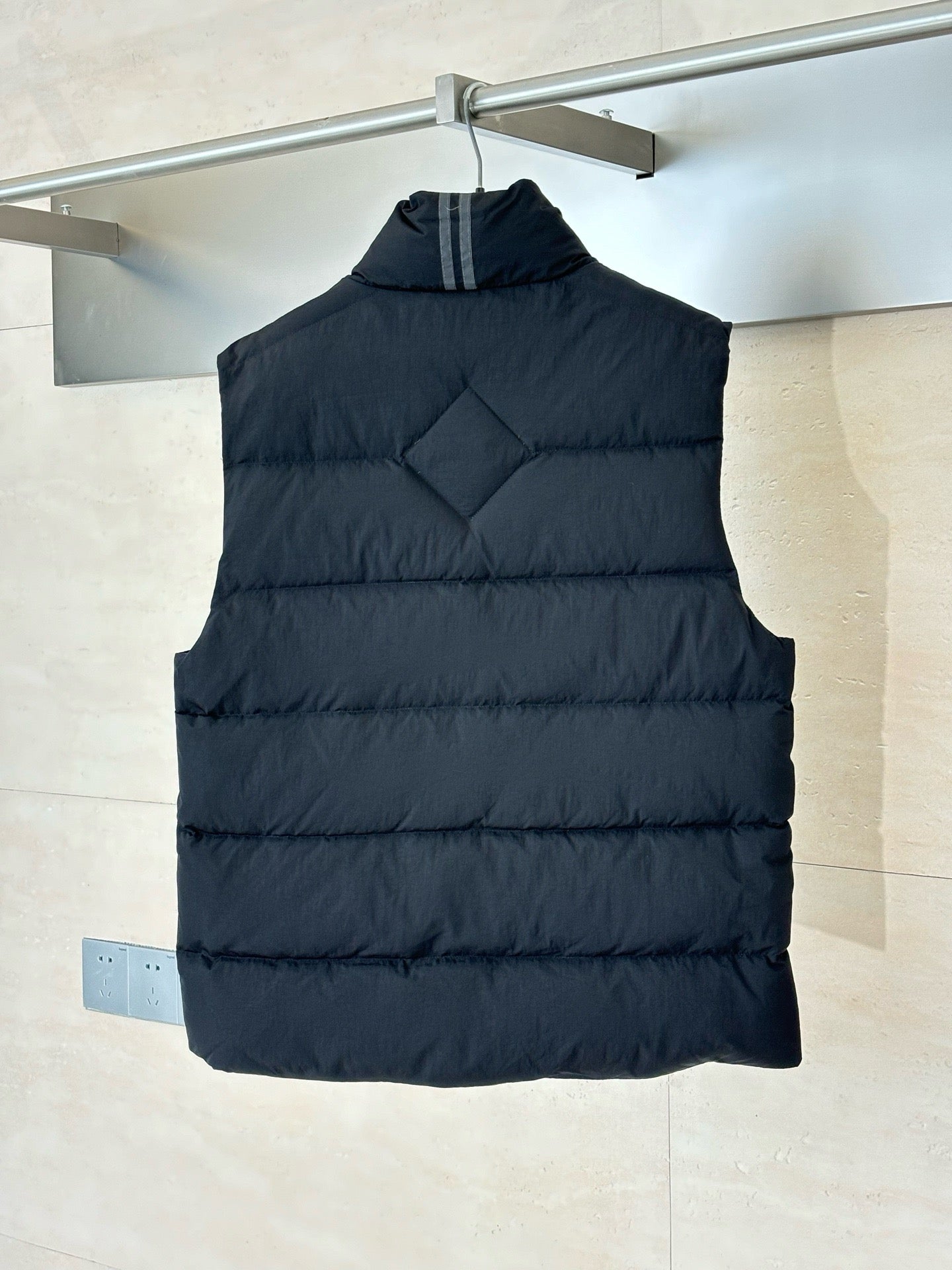 Black and Beige Vest