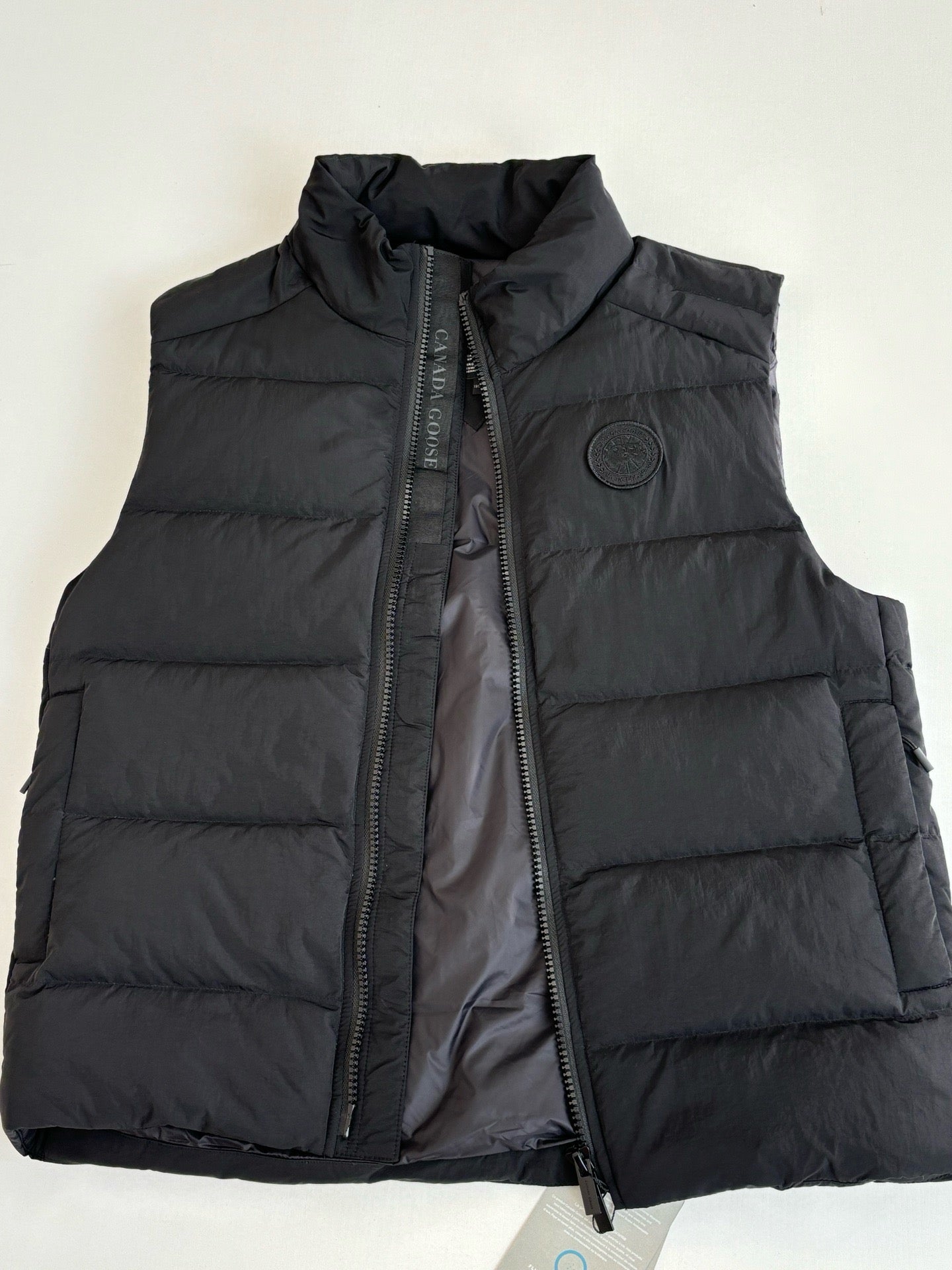 Black and Beige Vest