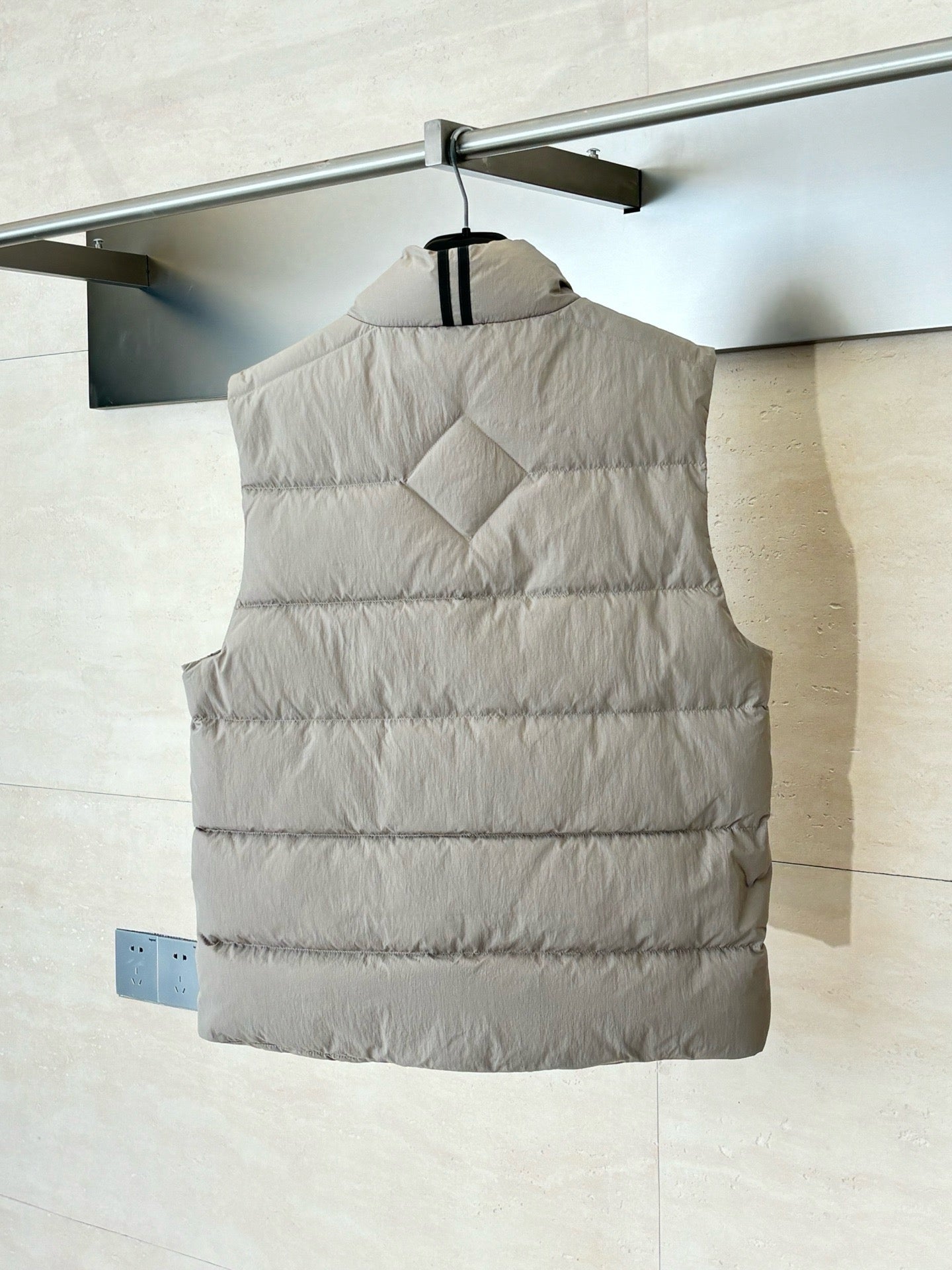 Black and Beige Vest