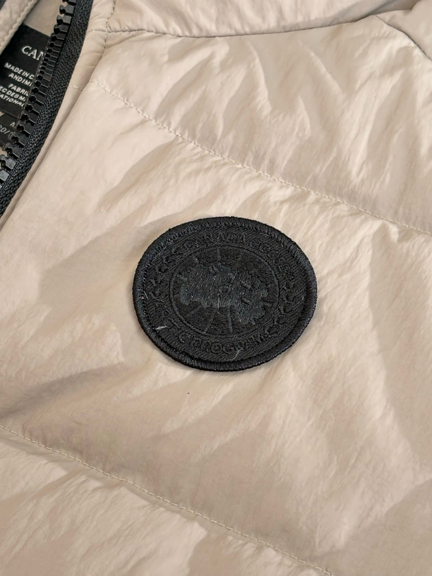 Black and Beige Vest