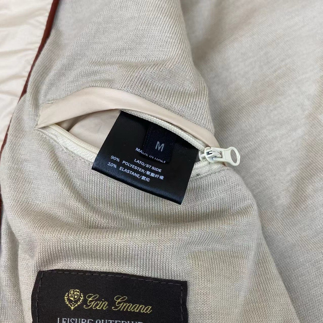 Dark Blue and Beige Vest