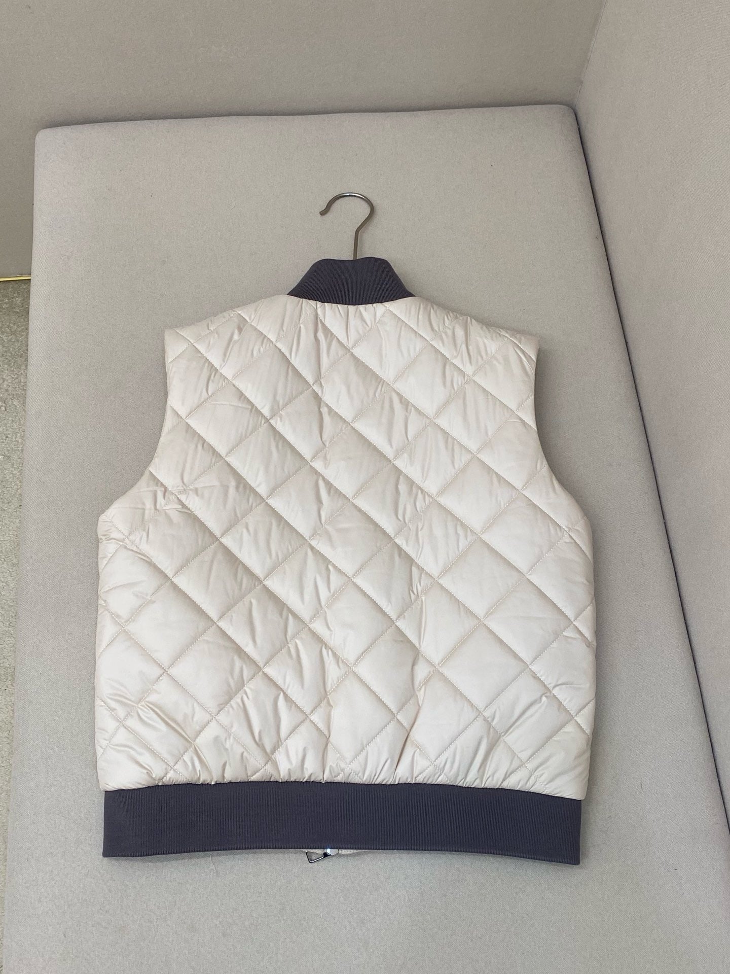 Dark Blue and Beige Vest