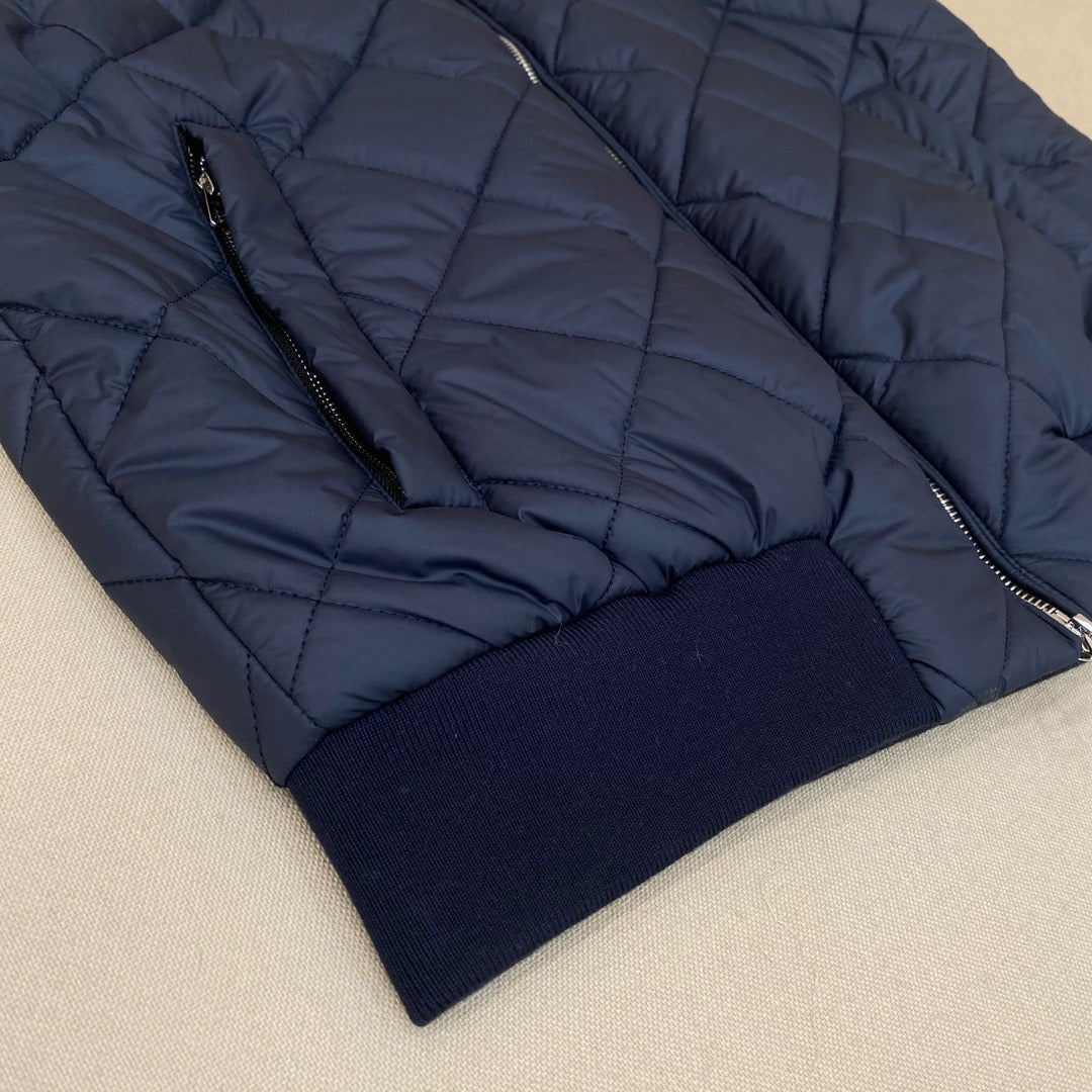 Dark Blue and Beige Vest