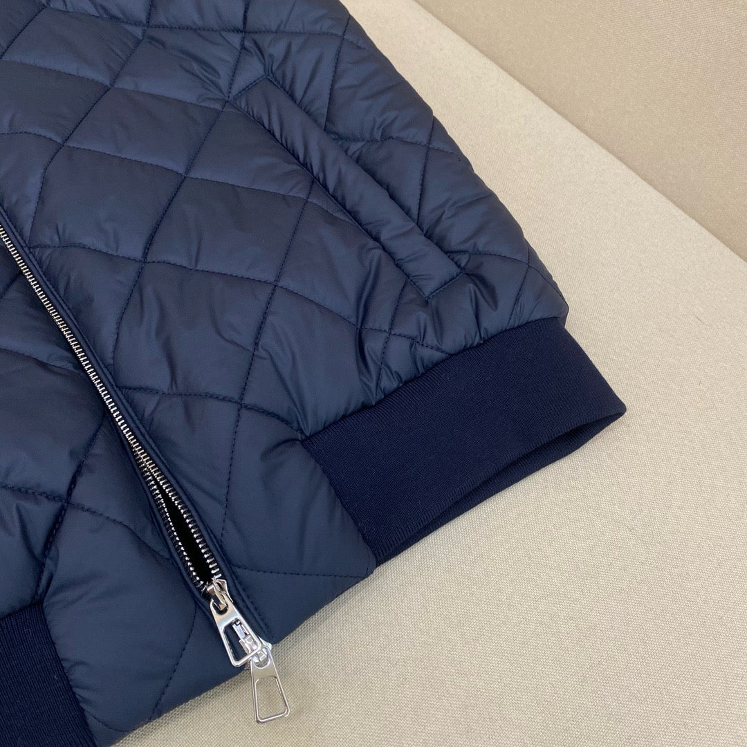 Dark Blue and Beige Vest