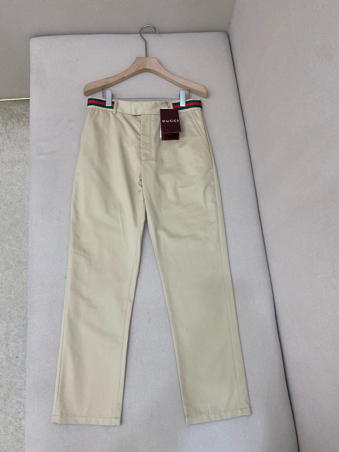 Beige and Dark Blue Pant