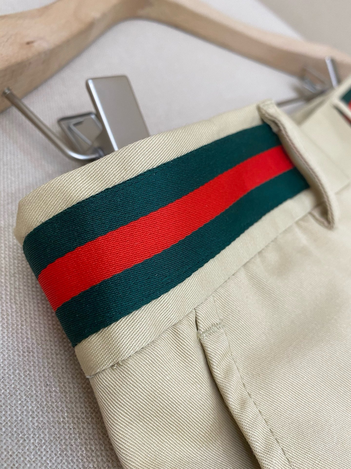 Beige and Dark Blue Pant