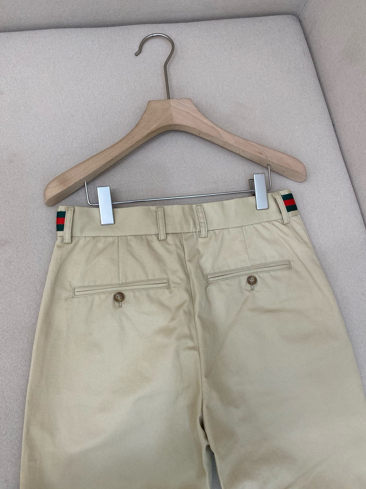 Beige and Dark Blue Pant