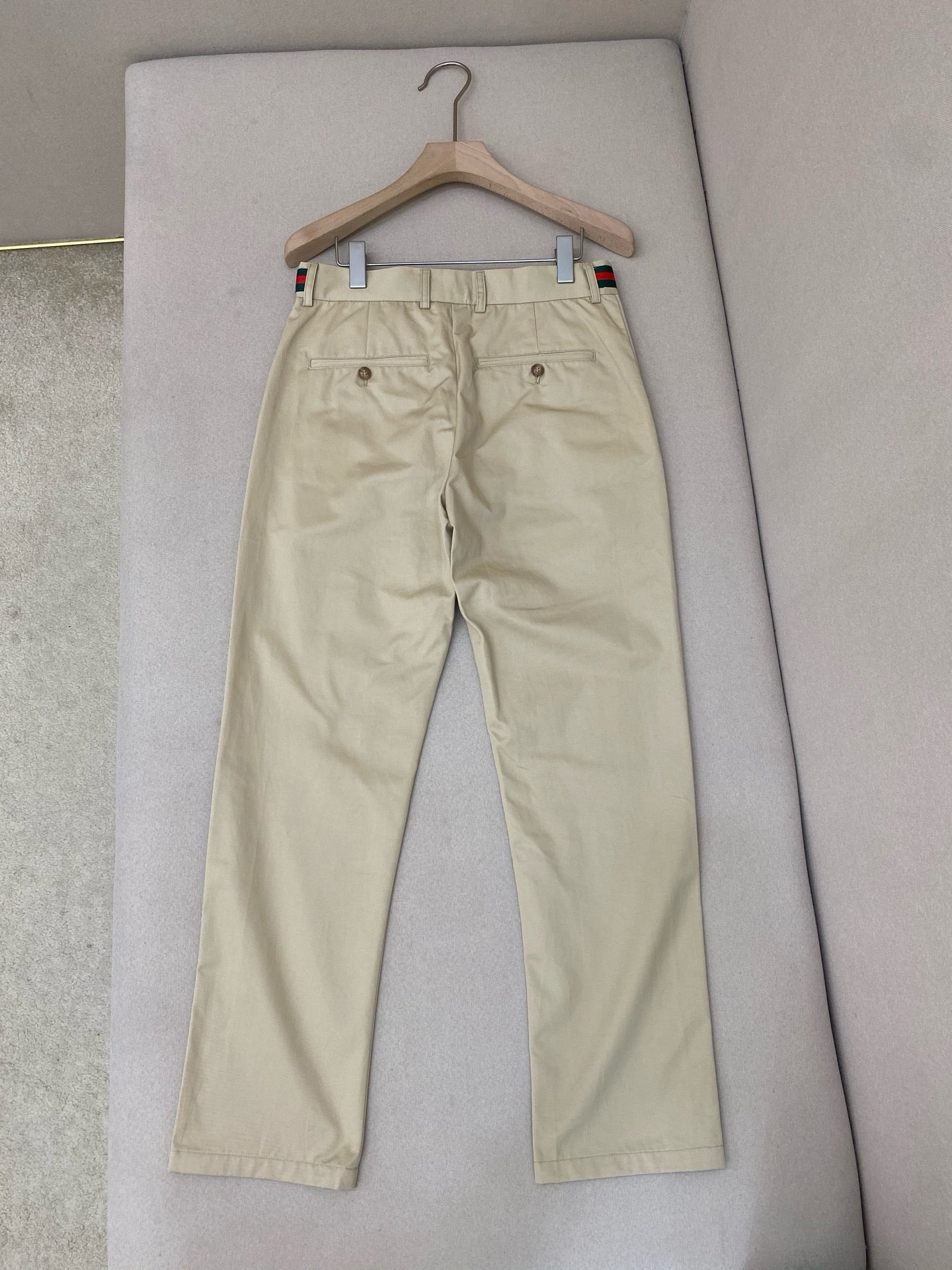 Beige and Dark Blue Pant