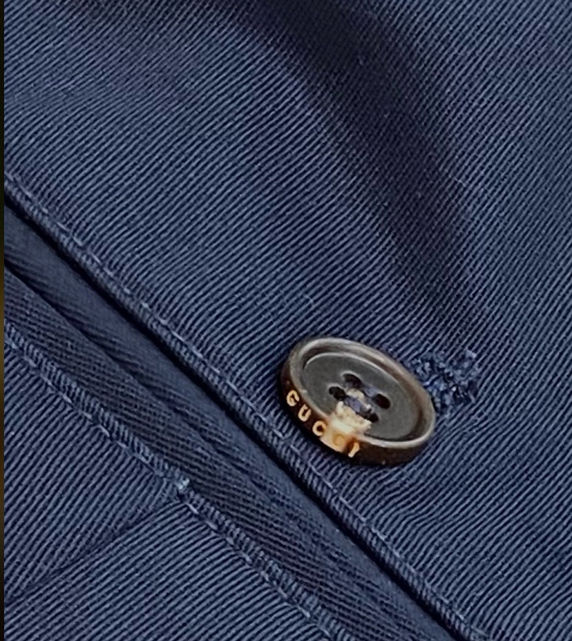 Beige and Dark Blue Pant