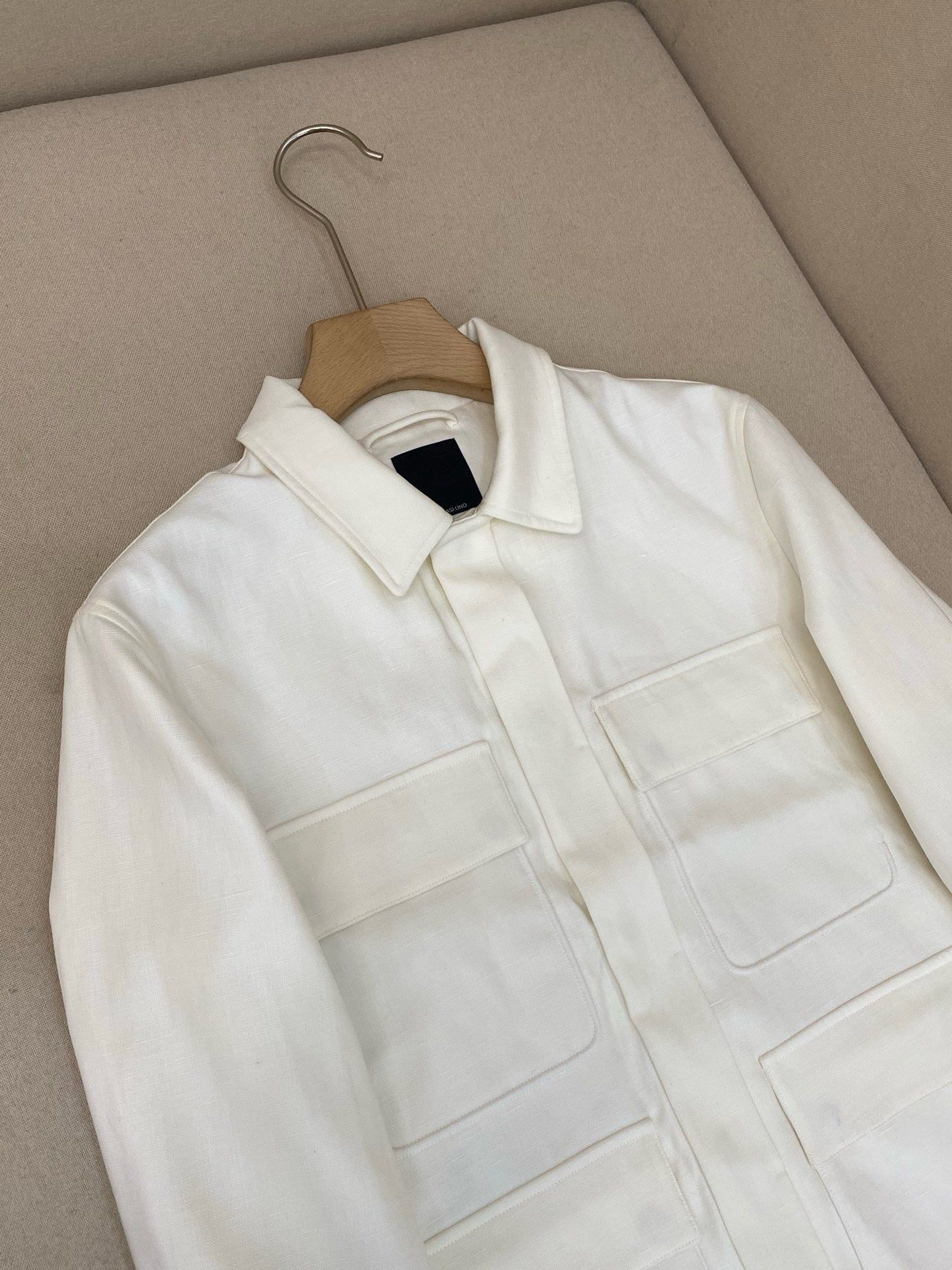 Beige and White Jacket