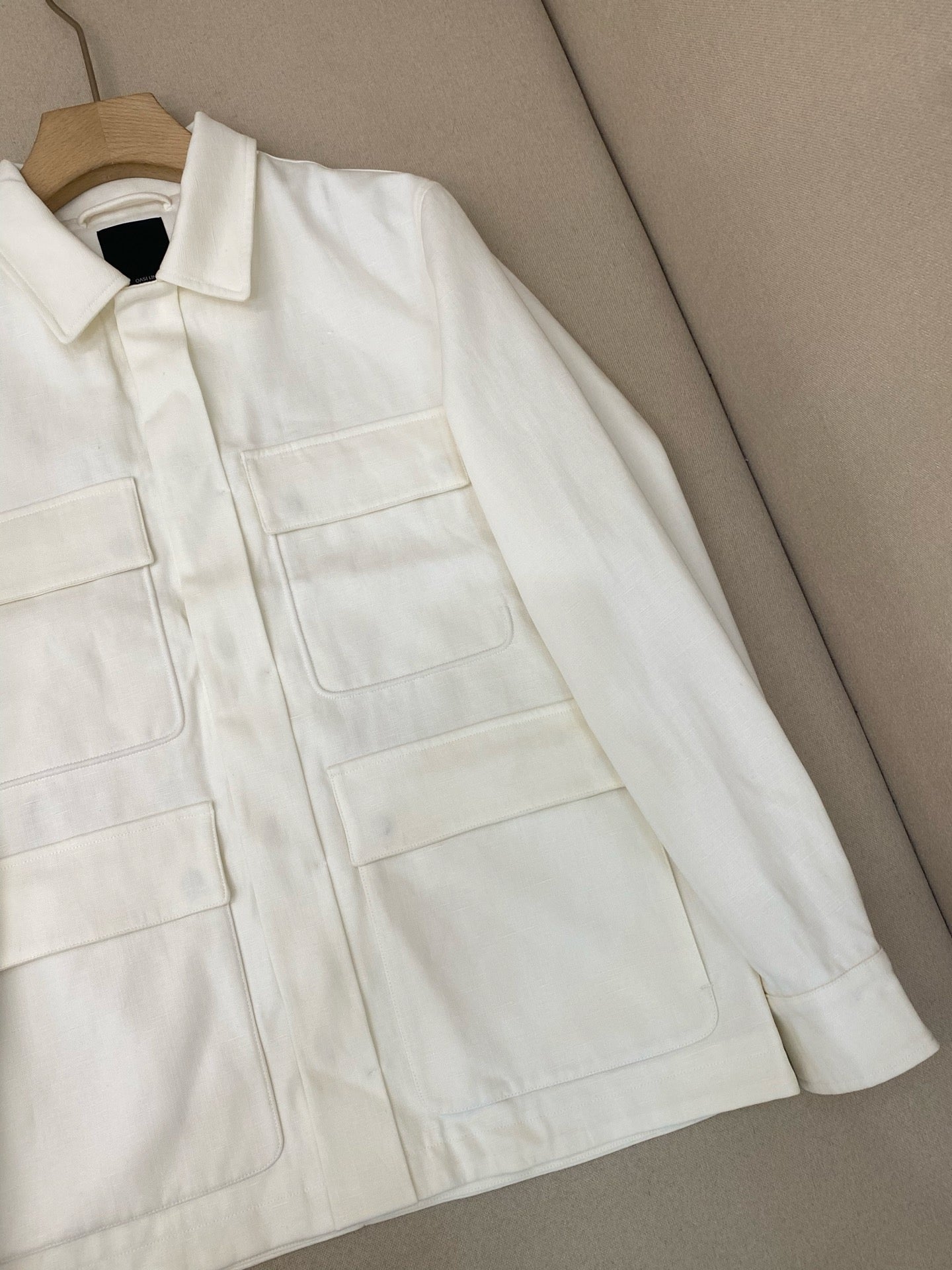 Beige and White Jacket