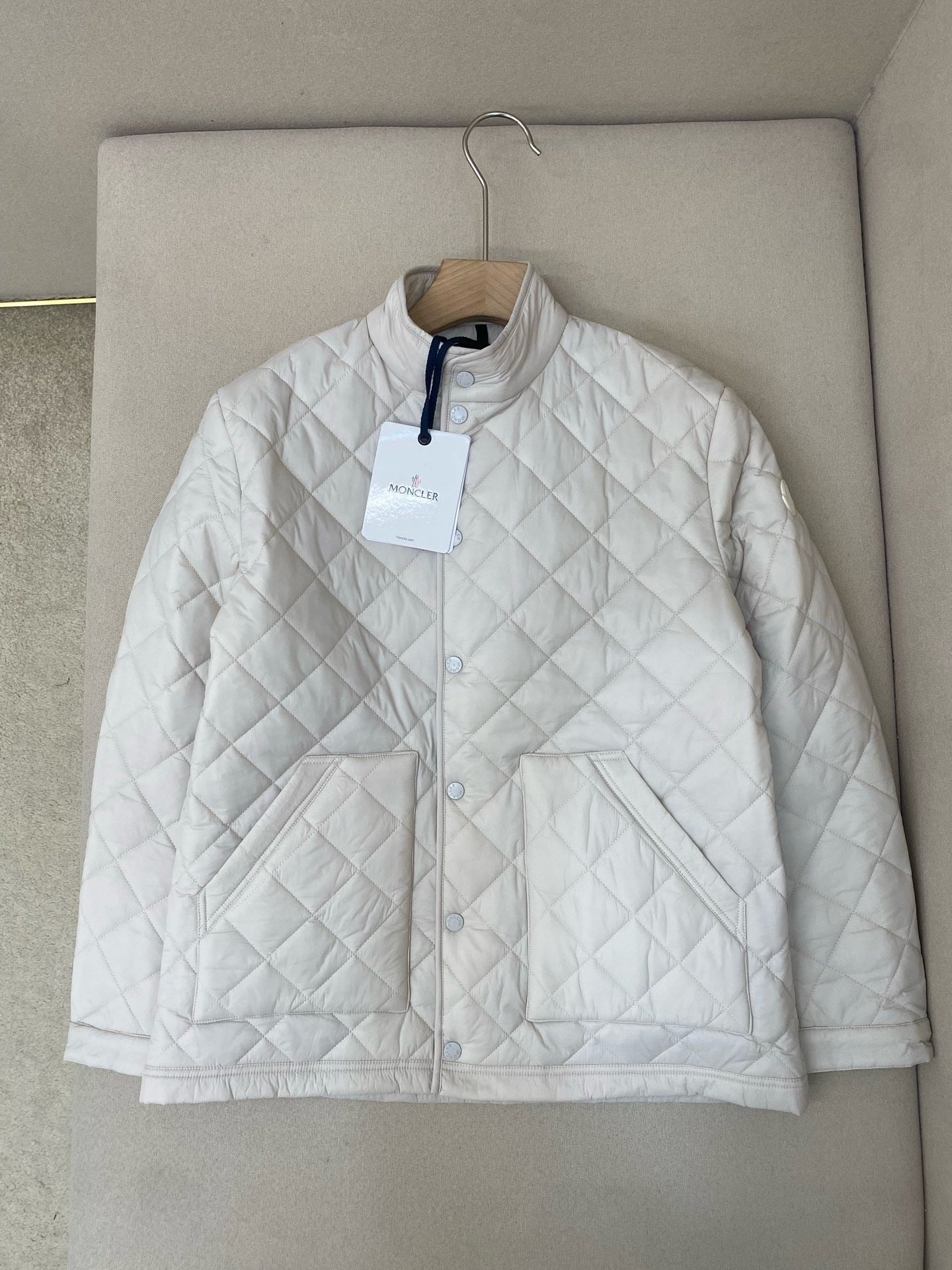 White and Dark Blue Jacket