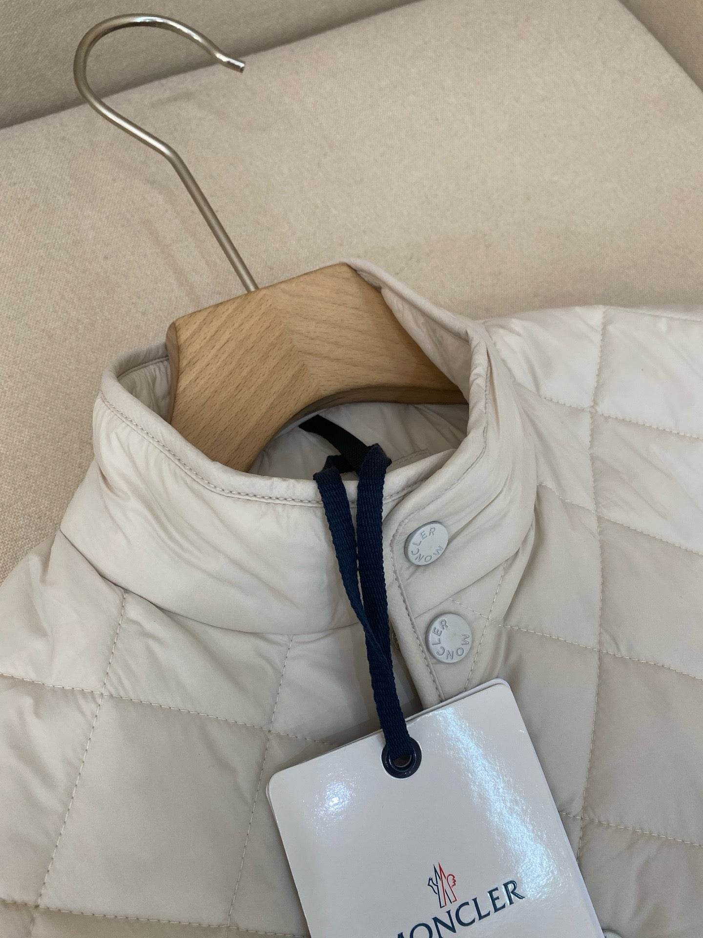 White and Dark Blue Jacket