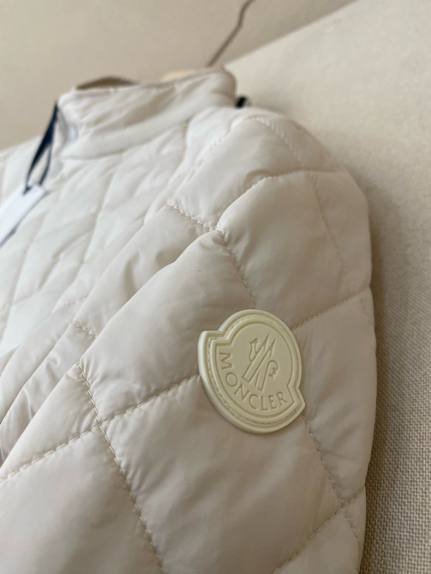 White and Dark Blue Jacket