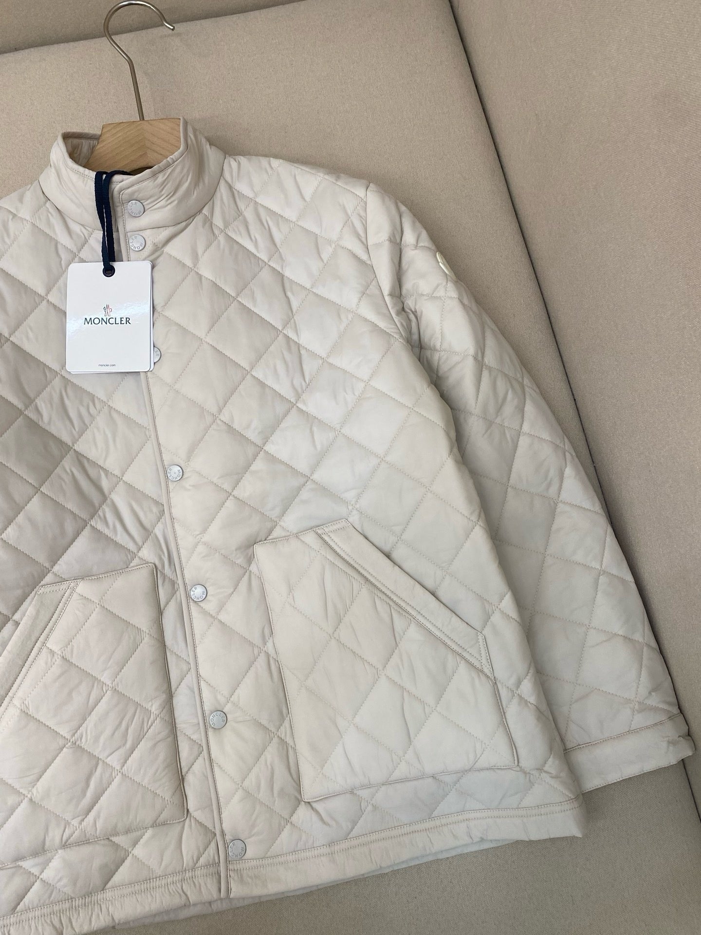 White and Dark Blue Jacket