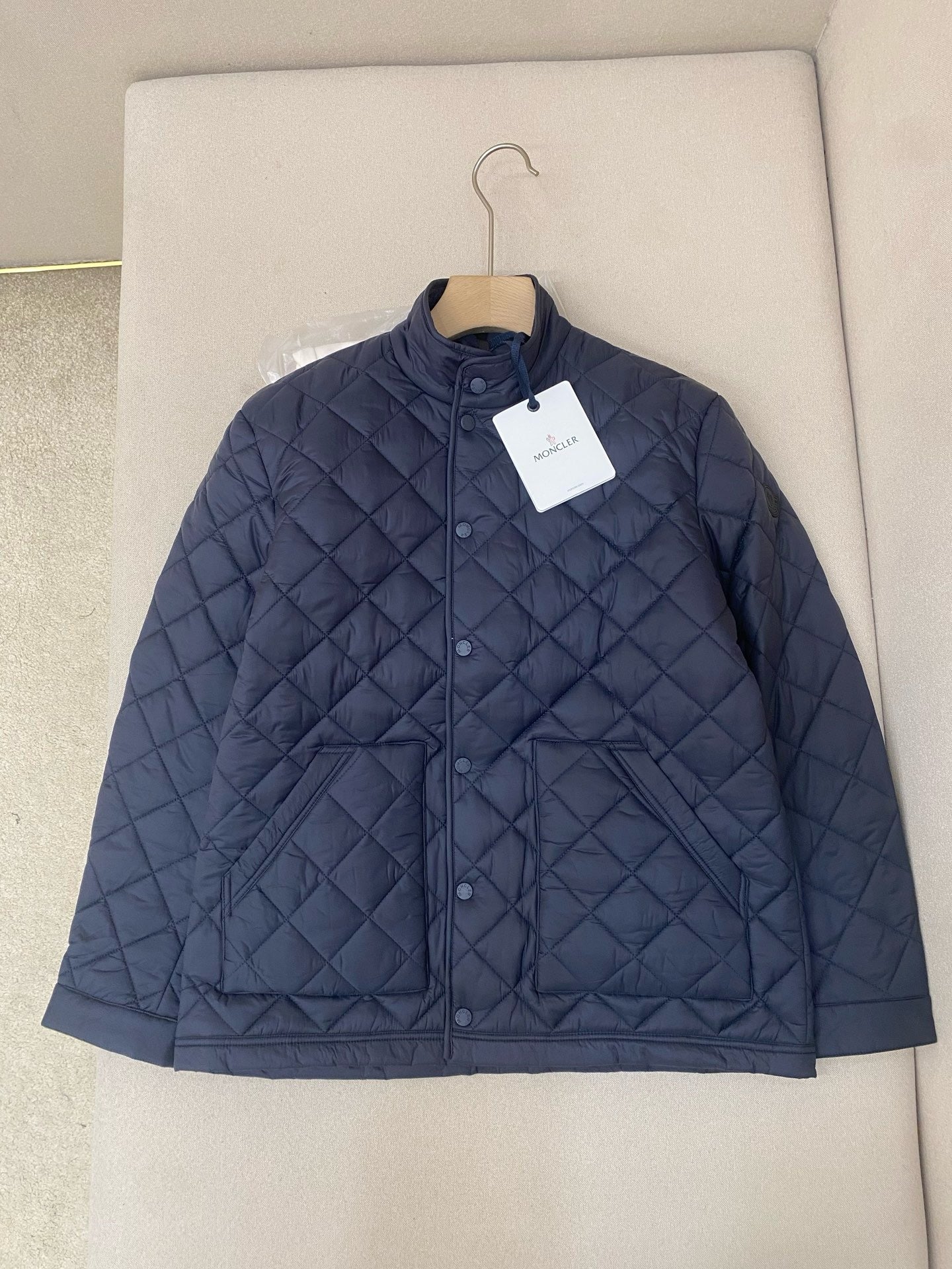 White and Dark Blue Jacket