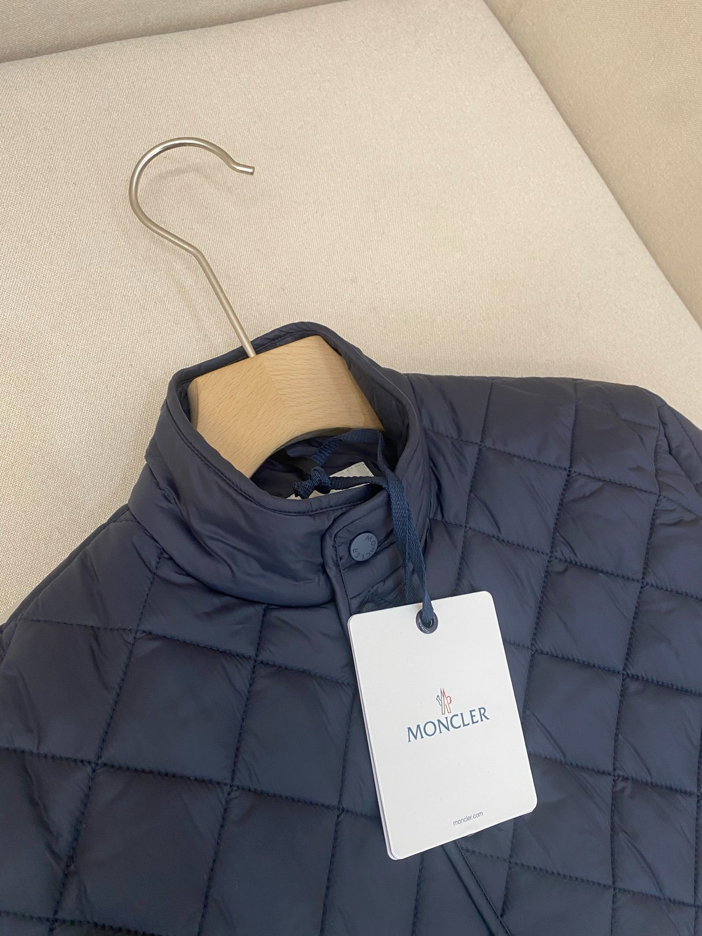 White and Dark Blue Jacket