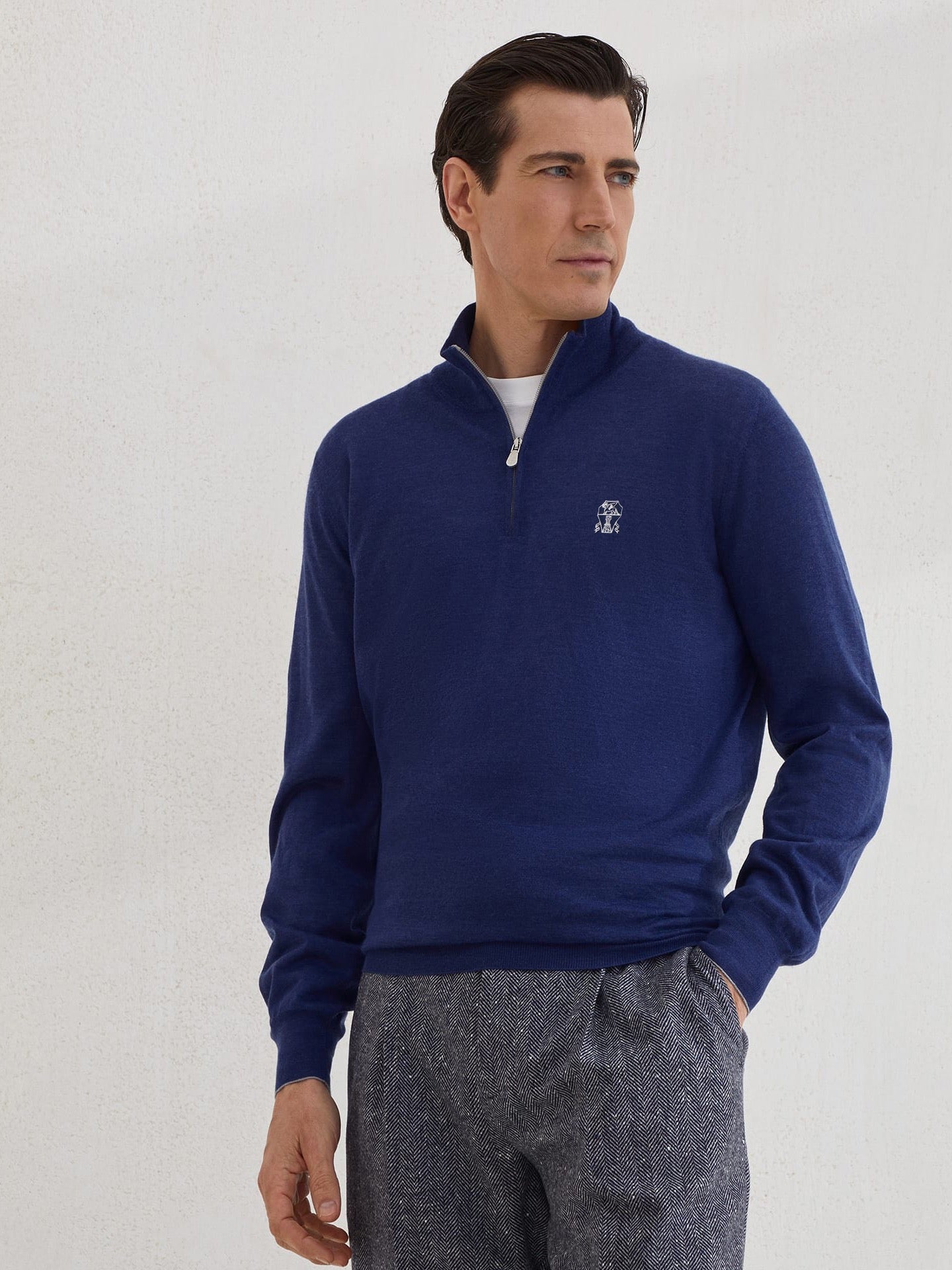 Dark Blue and Grey Jersey