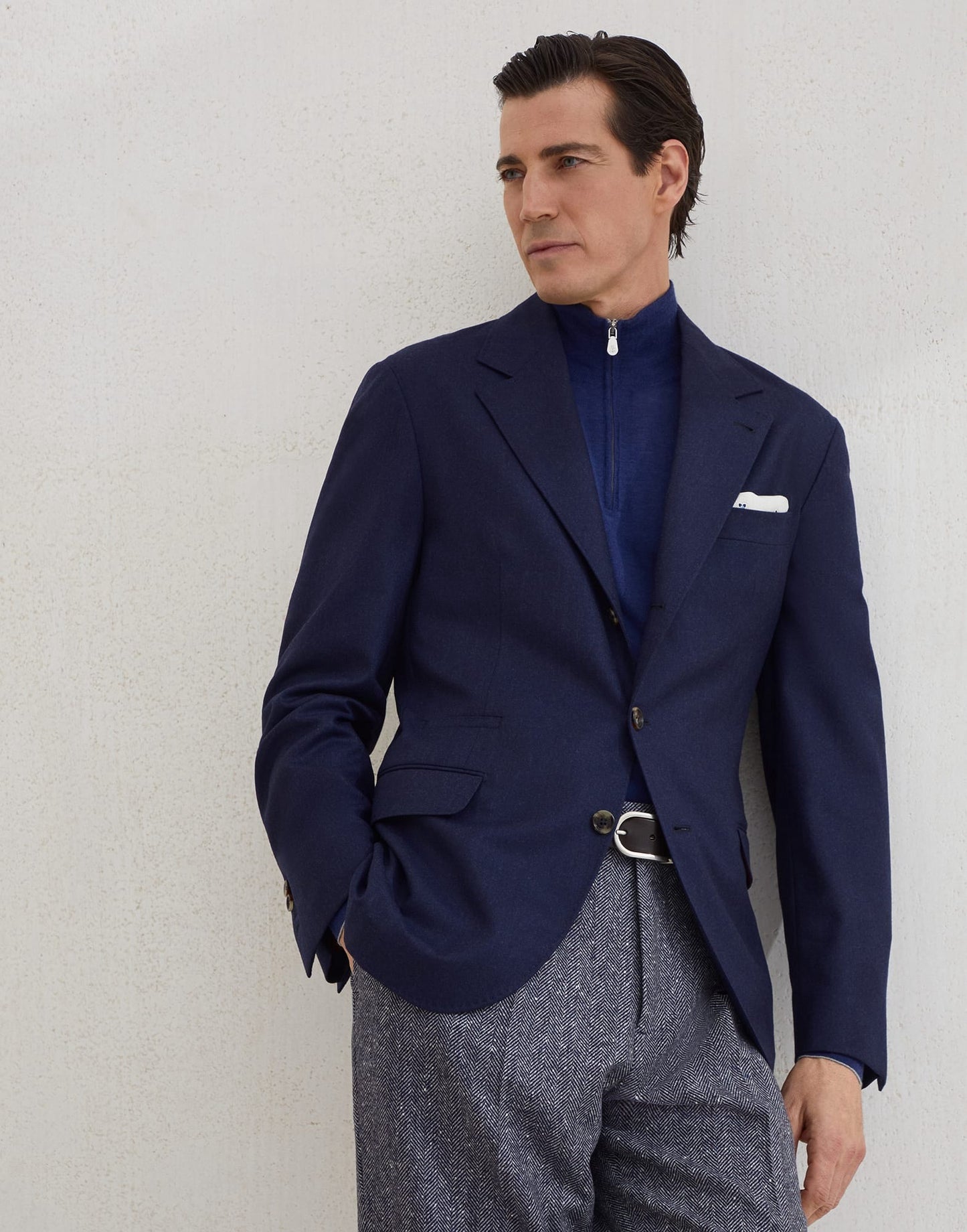 Dark Blue and Grey Jersey