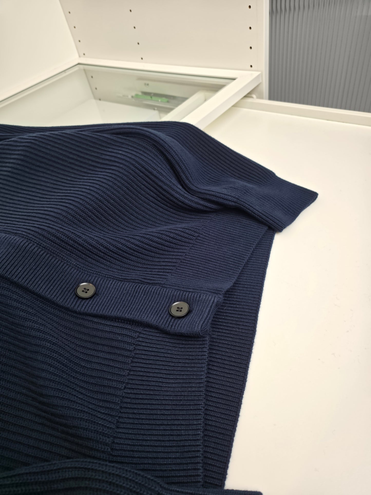 Black and Dark Blue Jacket