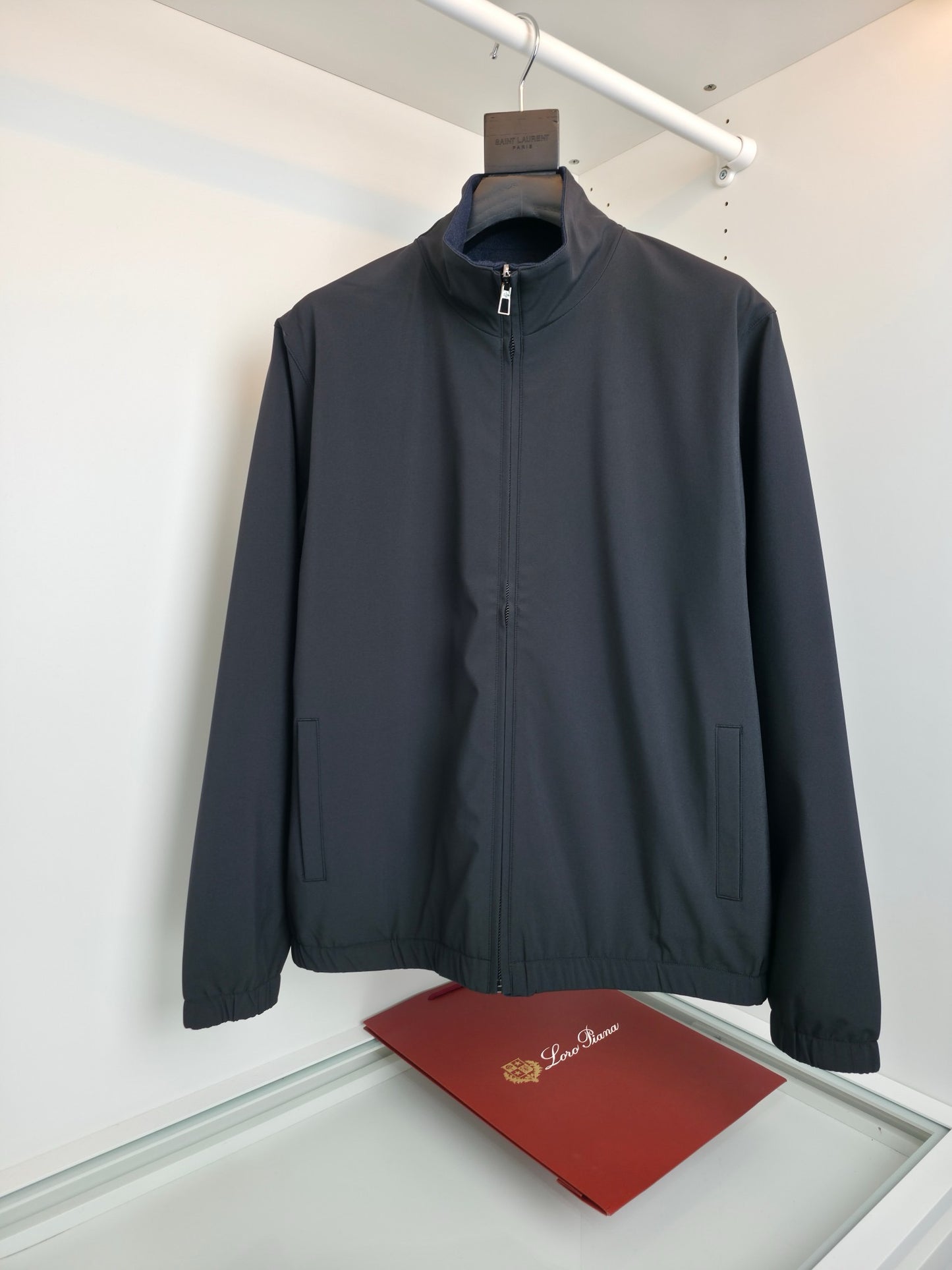 Black and Dark Blue Jacket