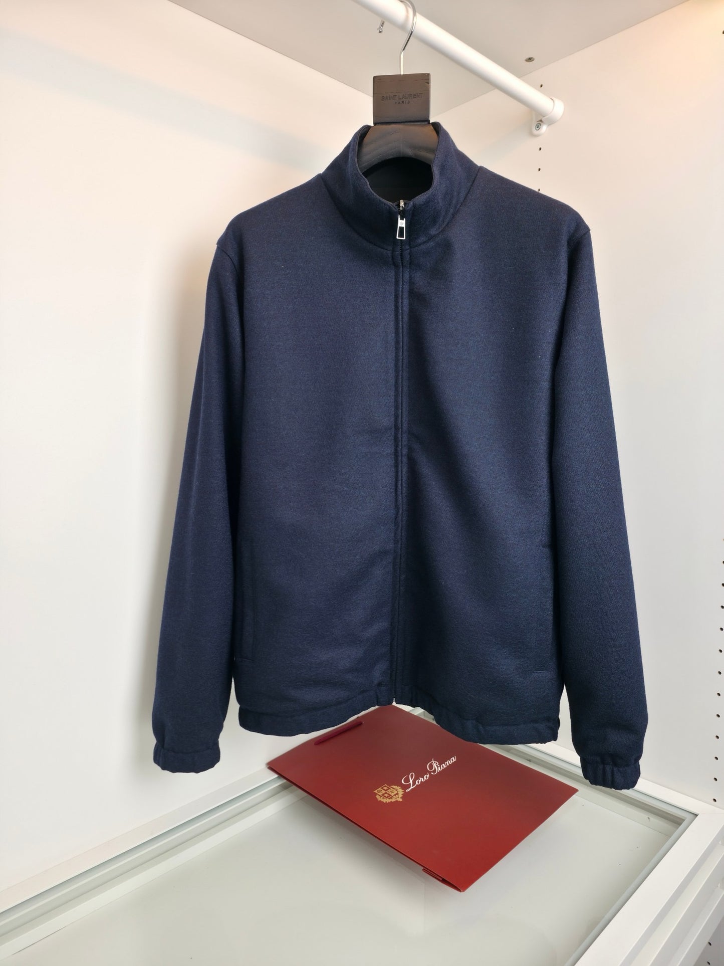 Black and Dark Blue Jacket