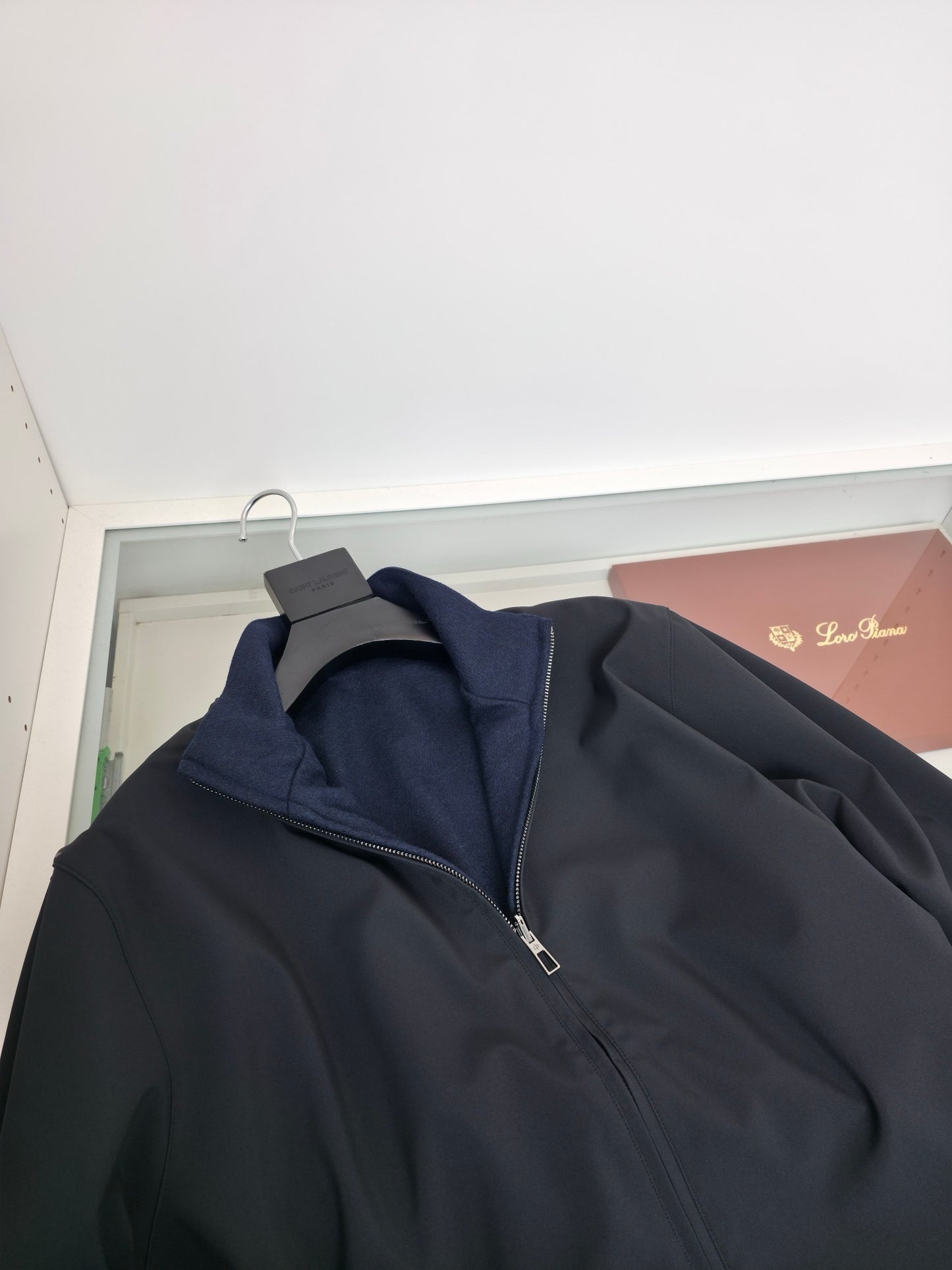 Black and Dark Blue Jacket