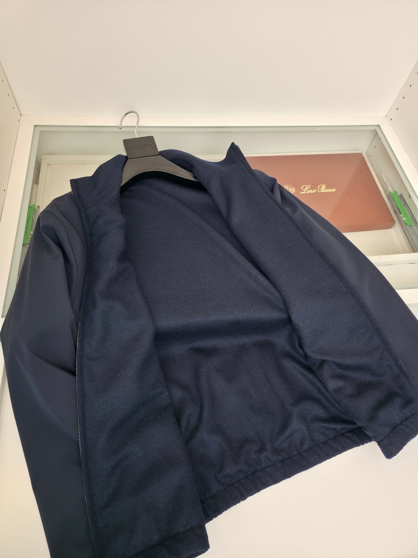 Black and Dark Blue Jacket