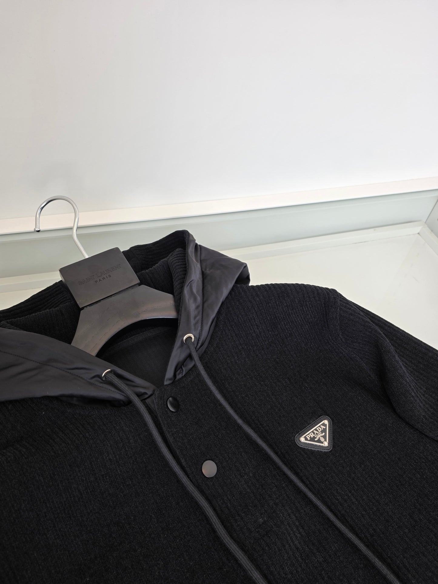 Dark Grey and Black Hoodie