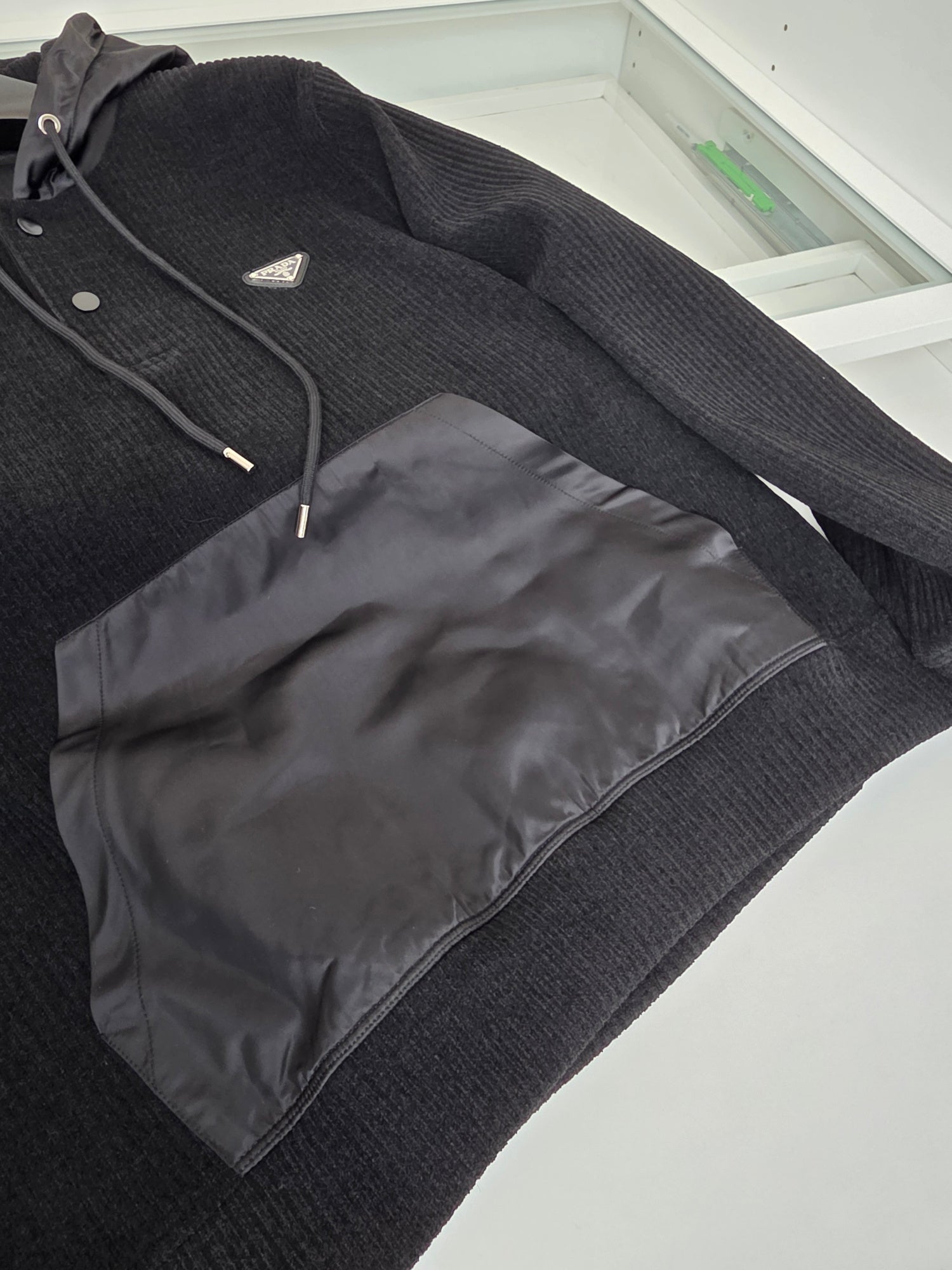 Dark Grey and Black Hoodie