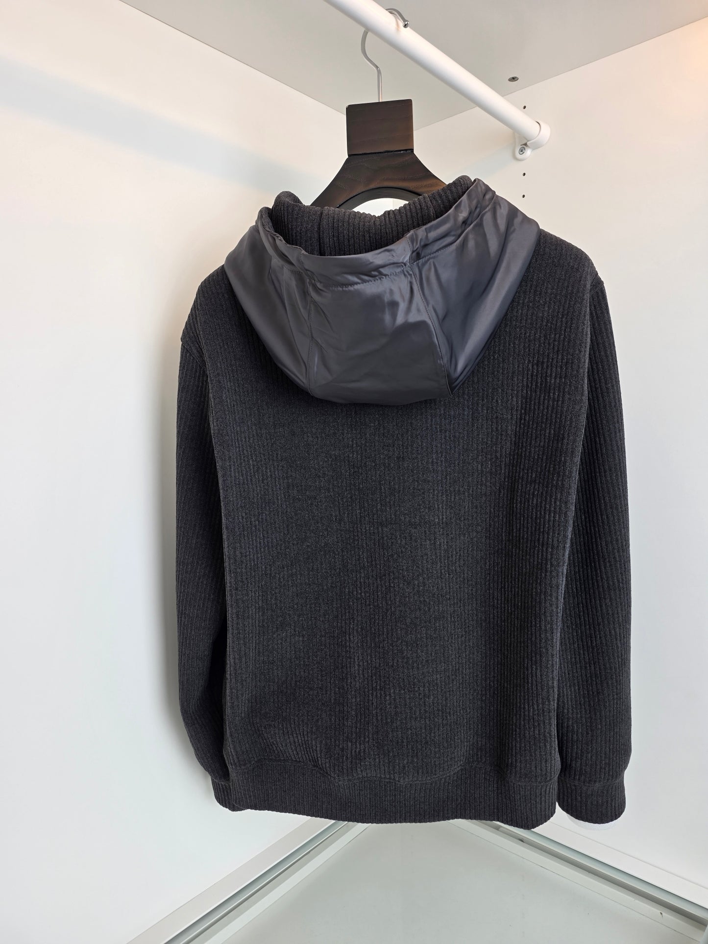 Dark Grey and Black Hoodie