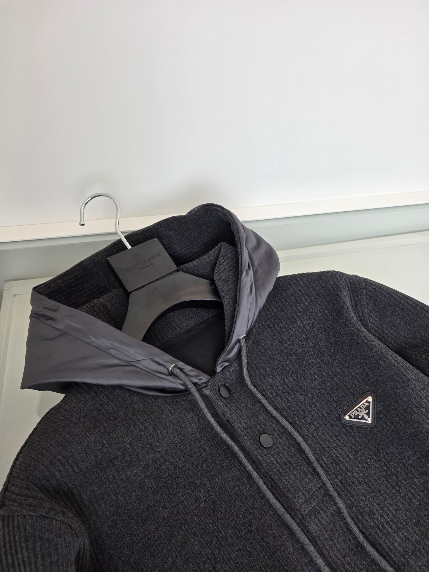 Dark Grey and Black Hoodie