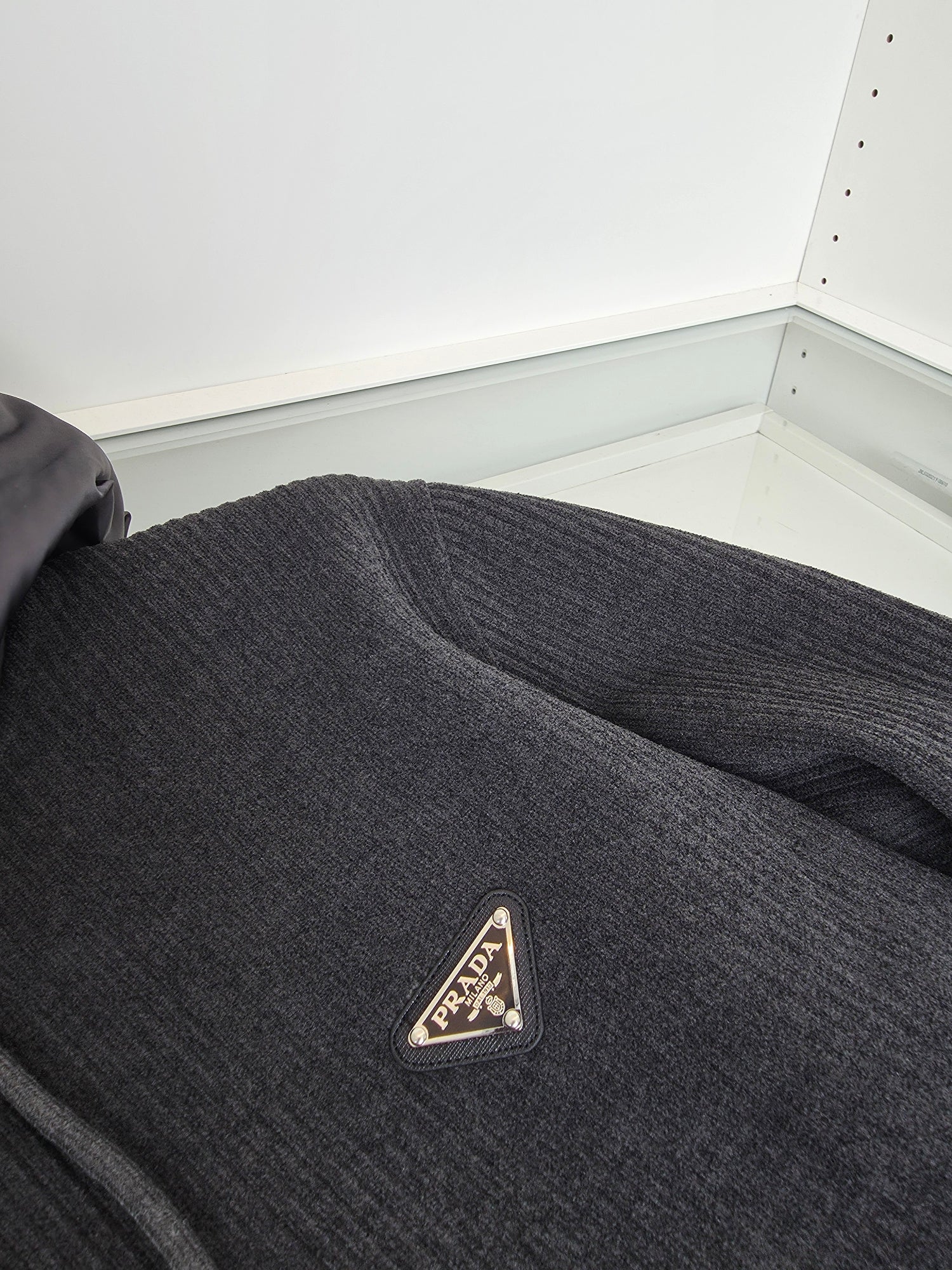 Dark Grey and Black Hoodie