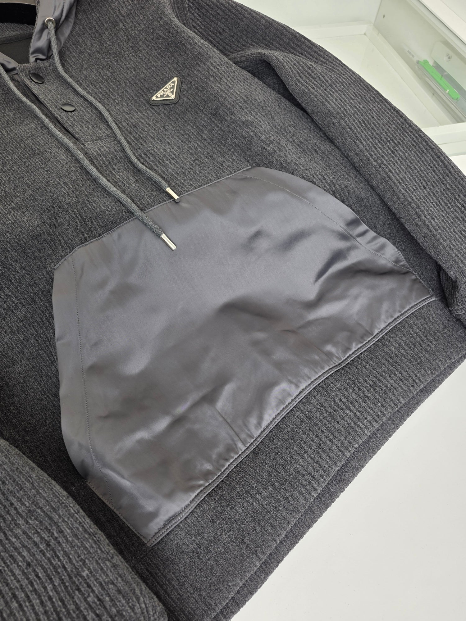 Dark Grey and Black Hoodie