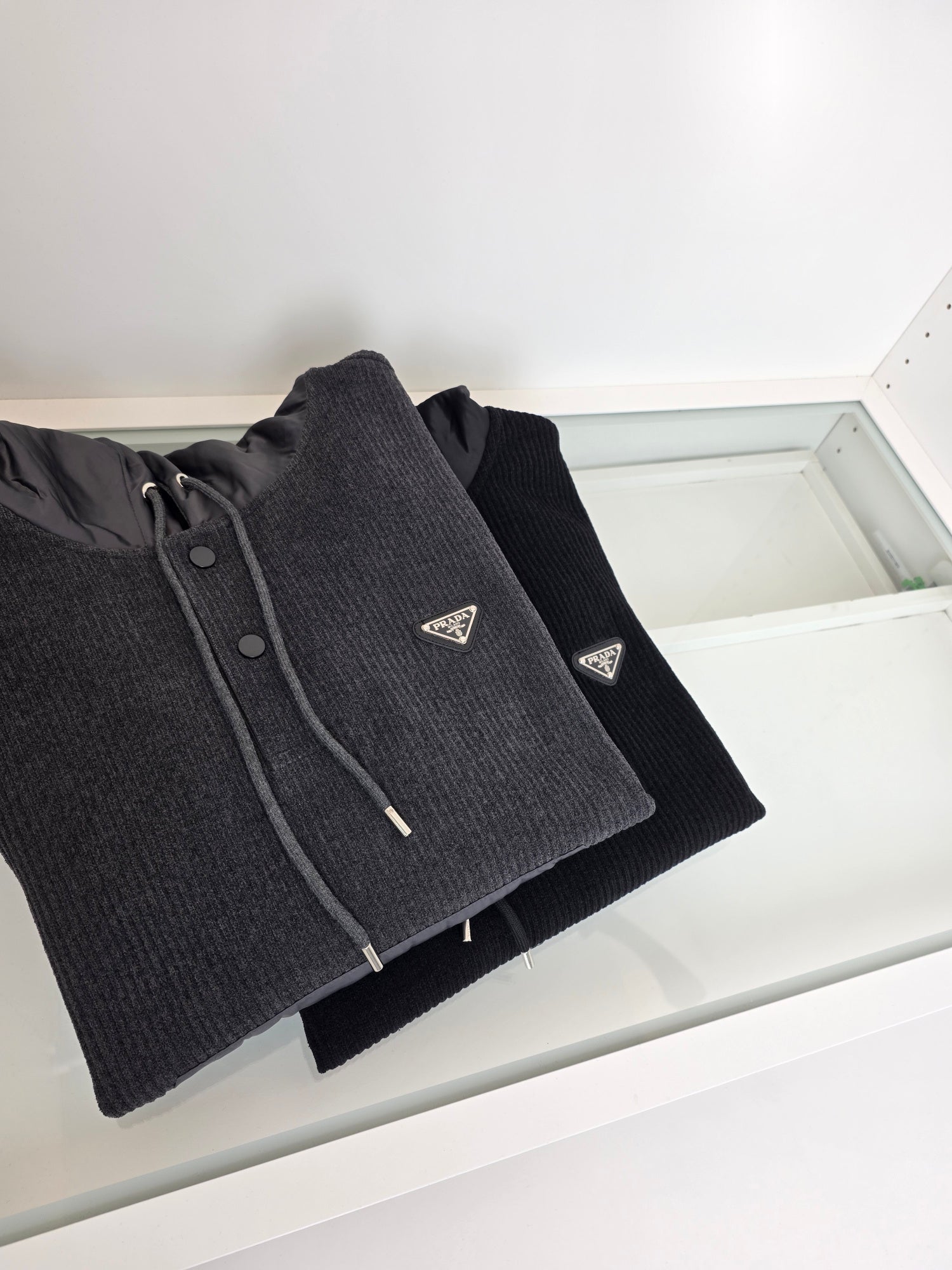 Dark Grey and Black Hoodie