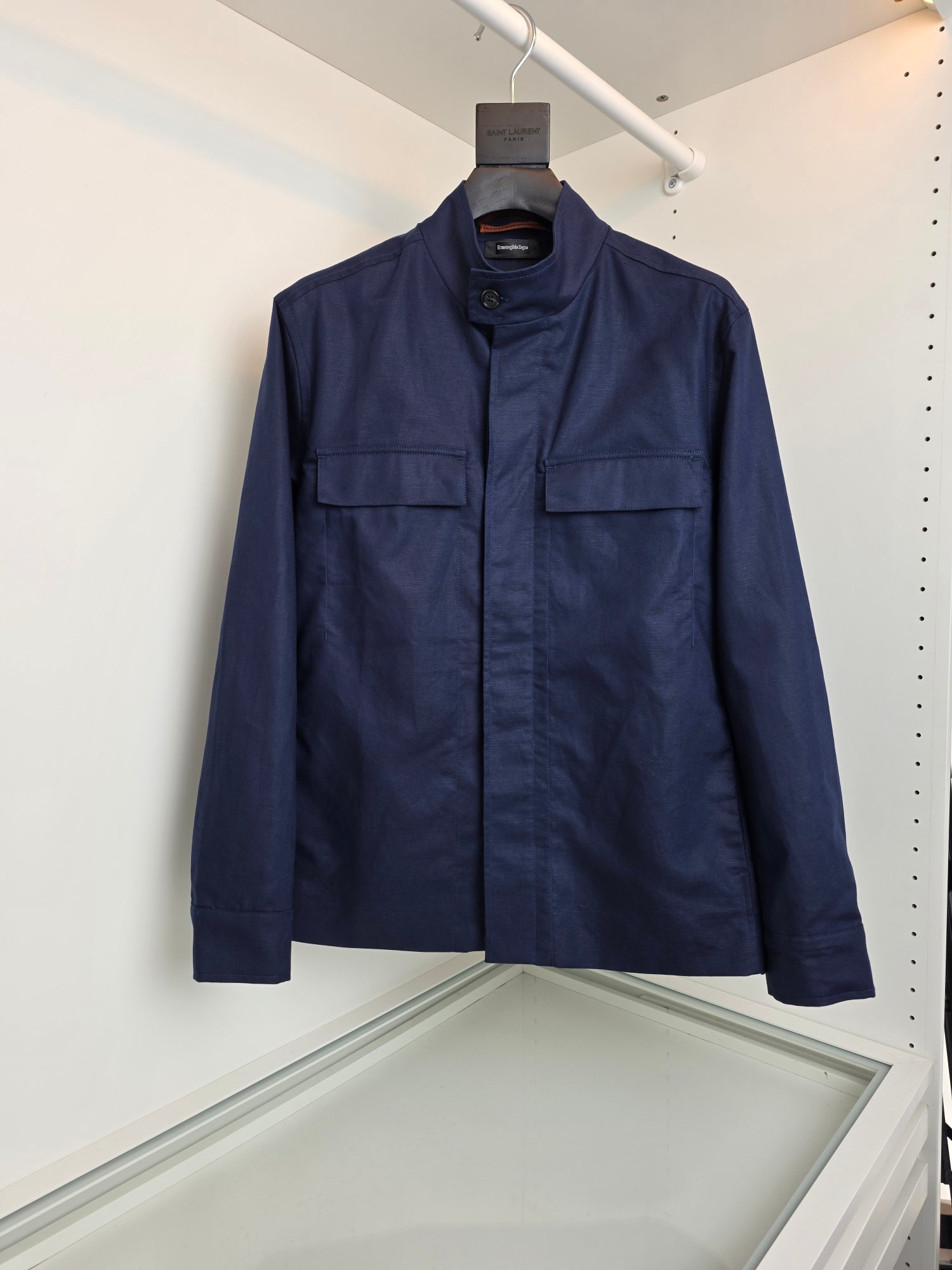 Dark Blue and Light Brown Jacket