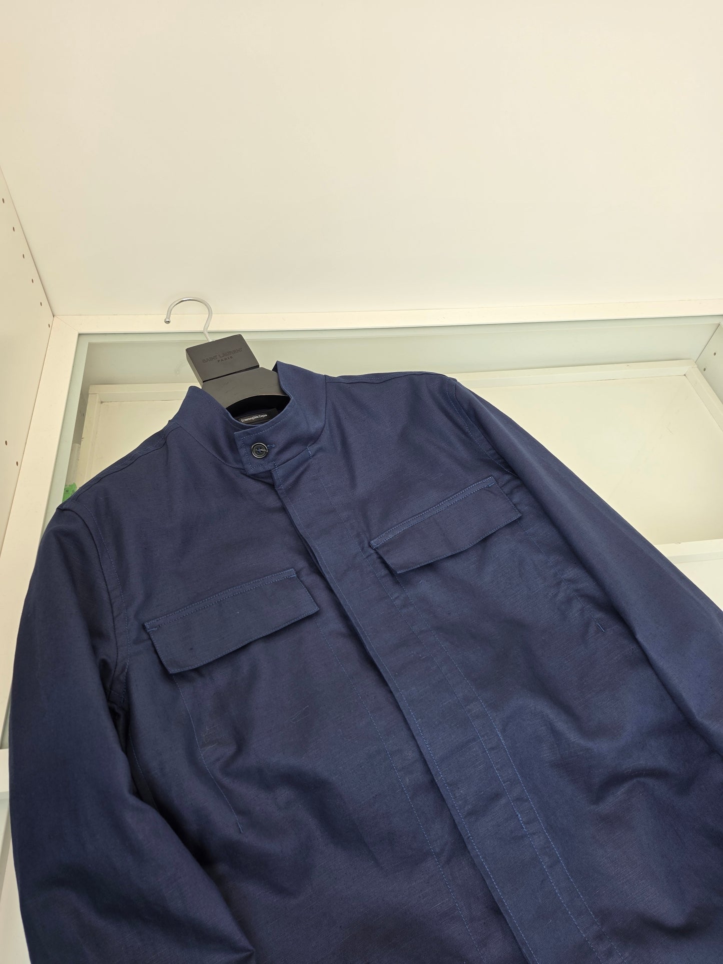 Dark Blue and Light Brown Jacket