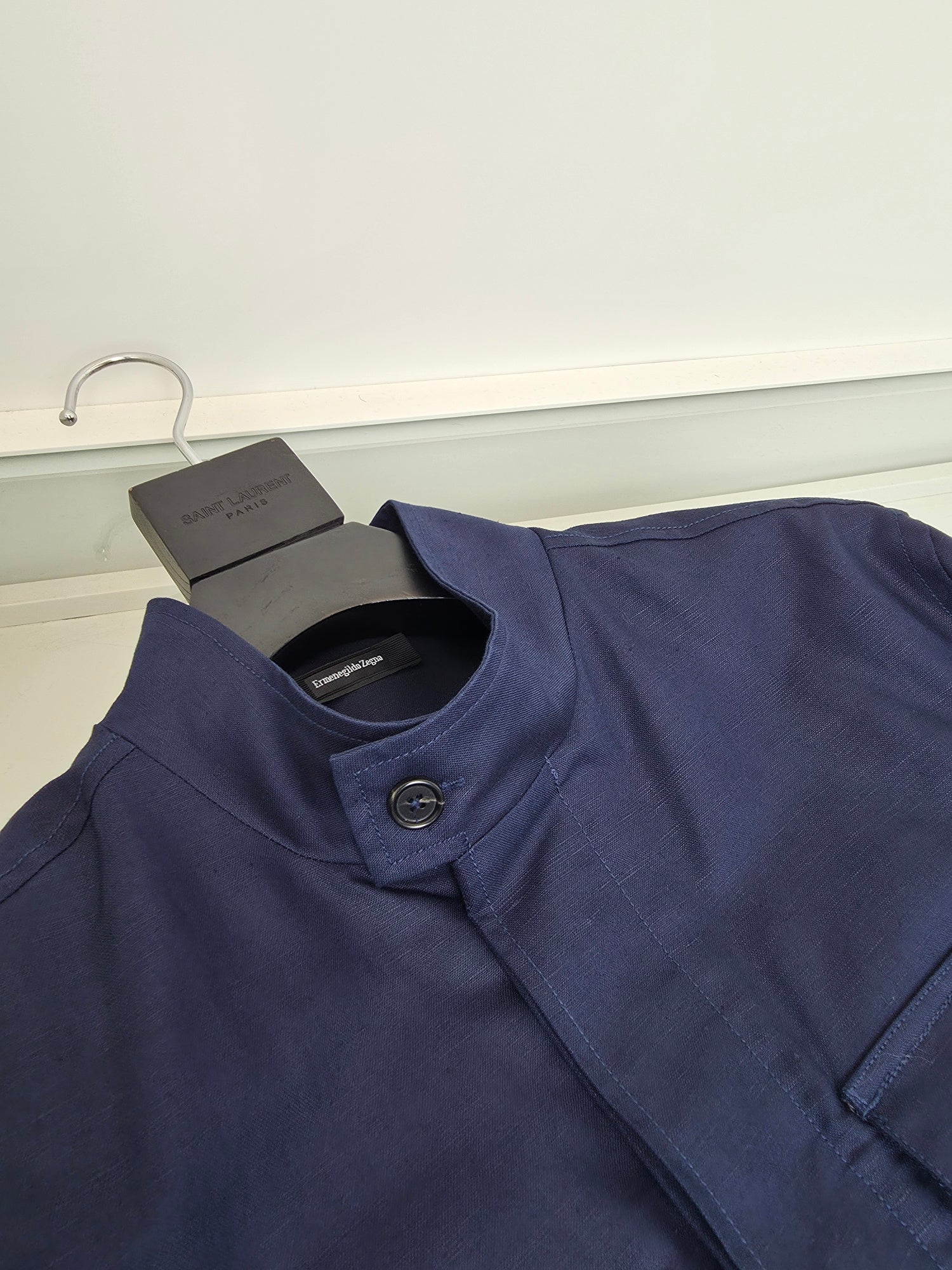 Dark Blue and Light Brown Jacket