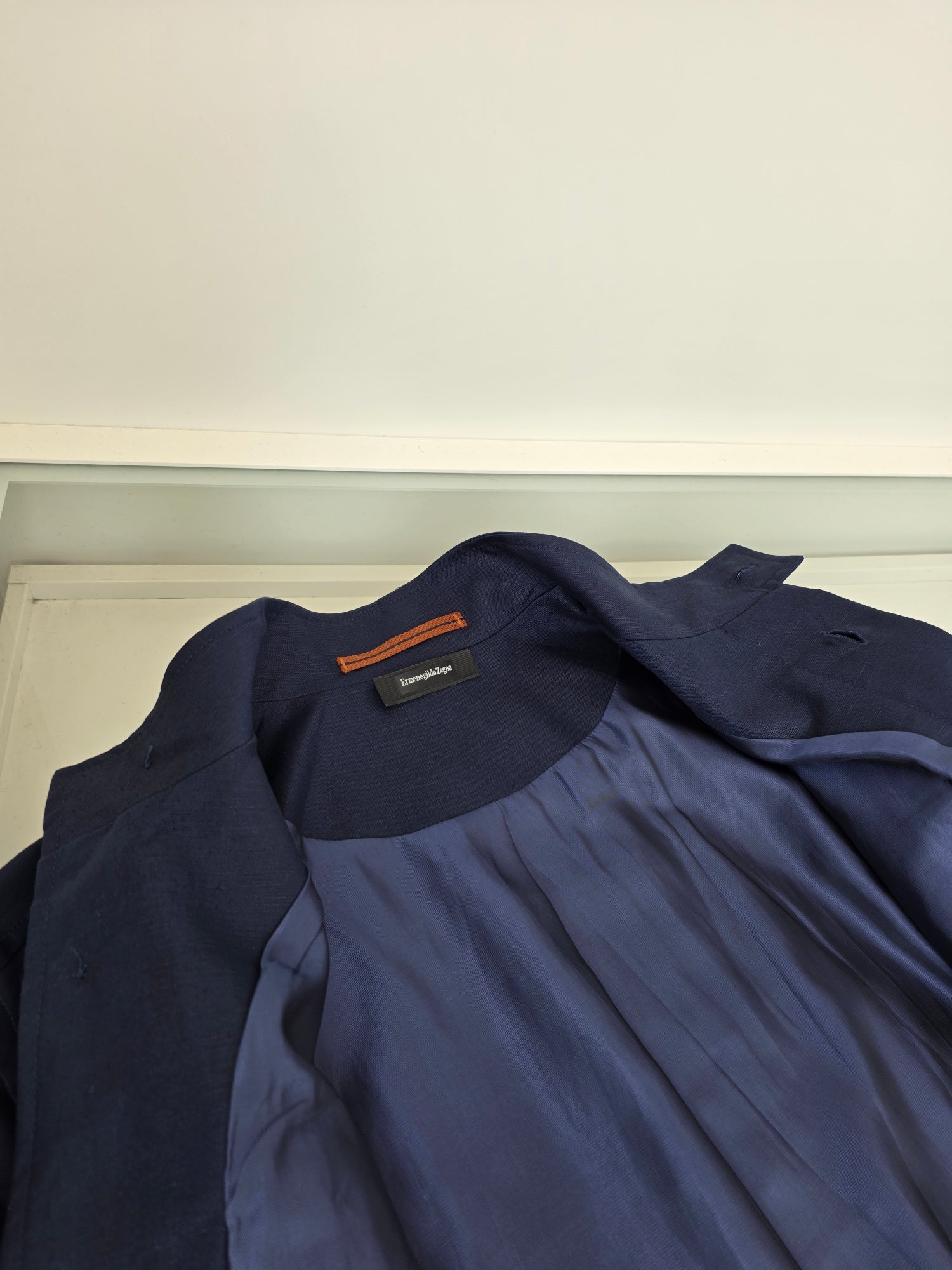 Dark Blue and Light Brown Jacket