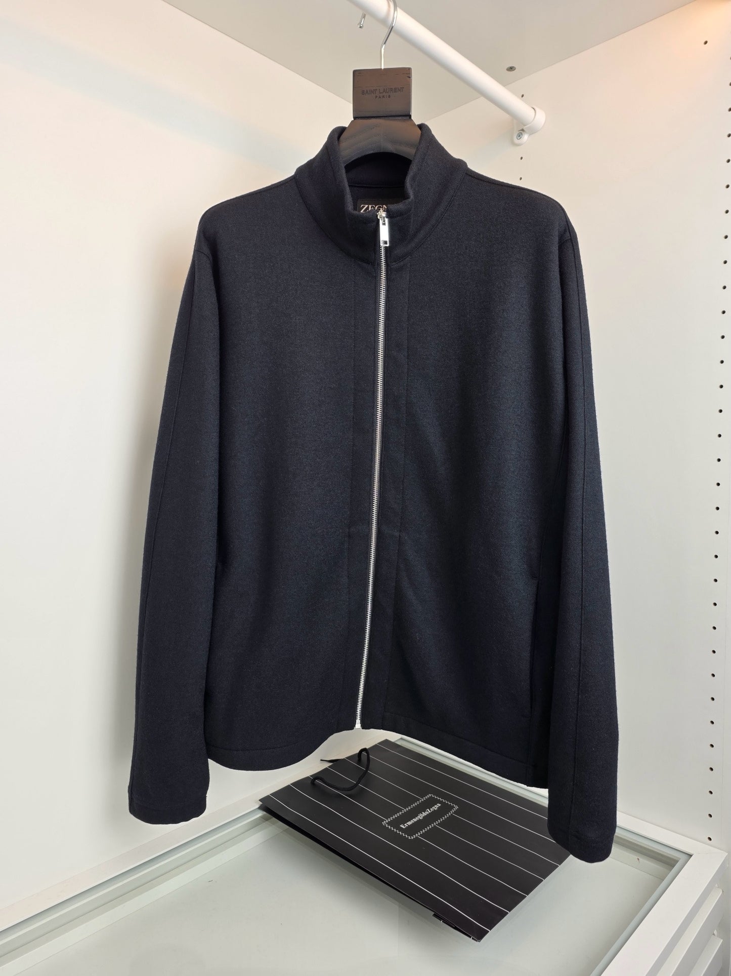 Black and Dark Blue Jacket