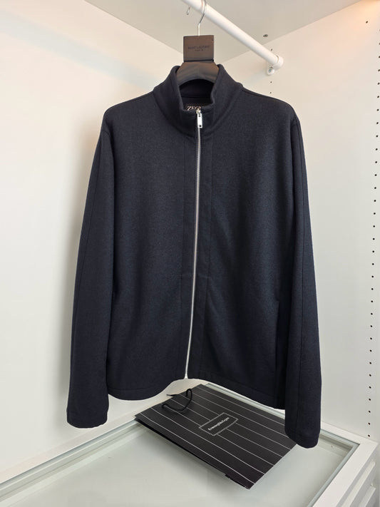 Black and Dark Blue Jacket