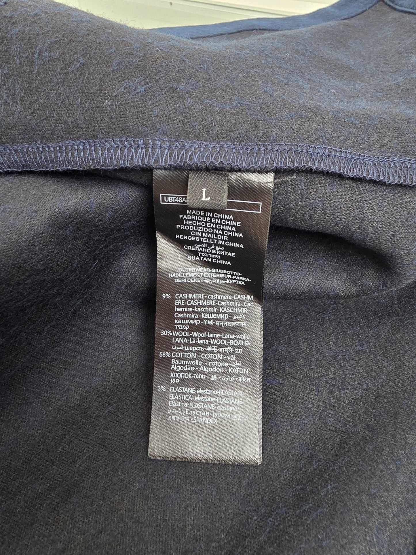 Black and Dark Blue Jacket