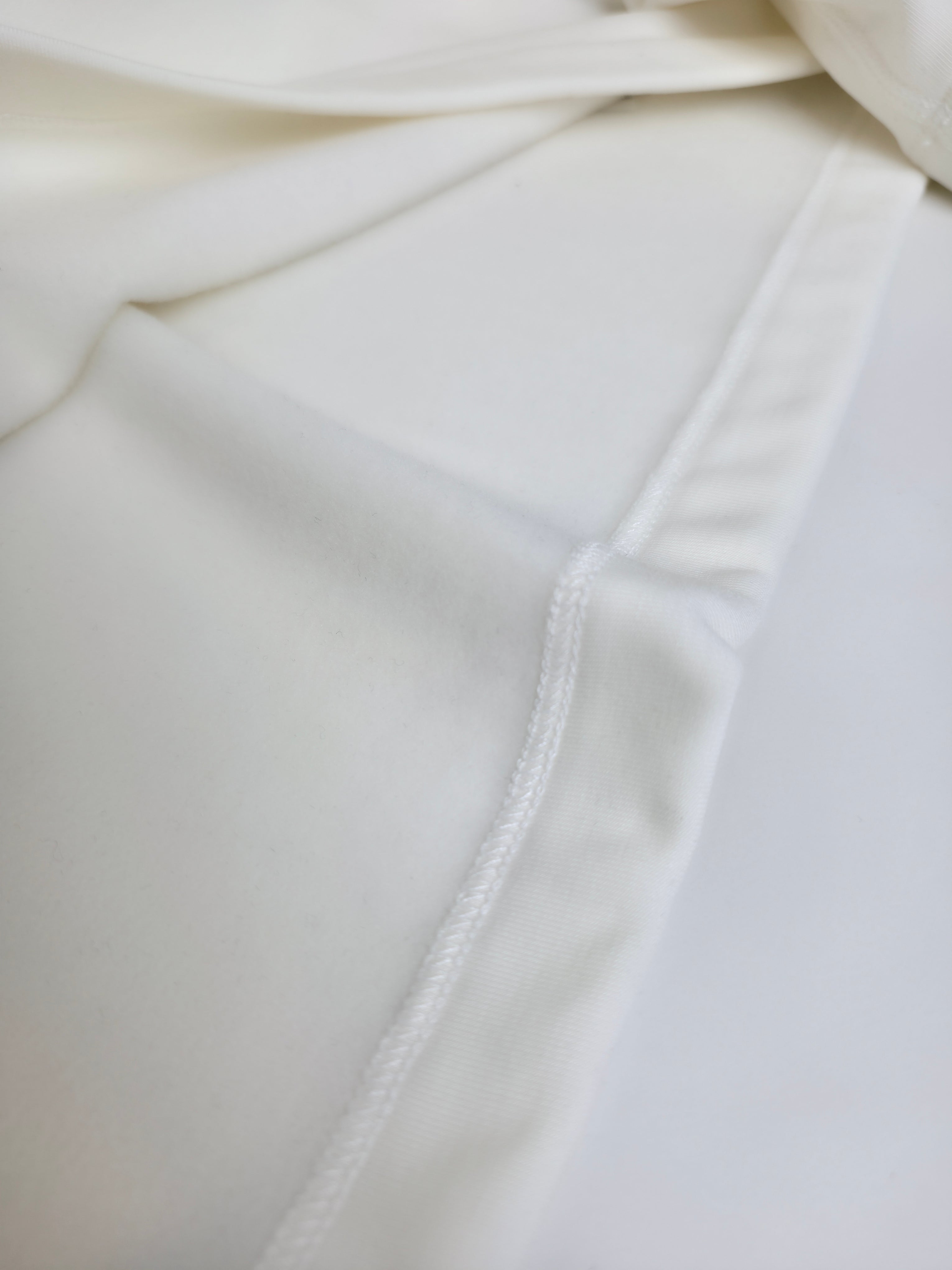 White Jersey and Pant Suit