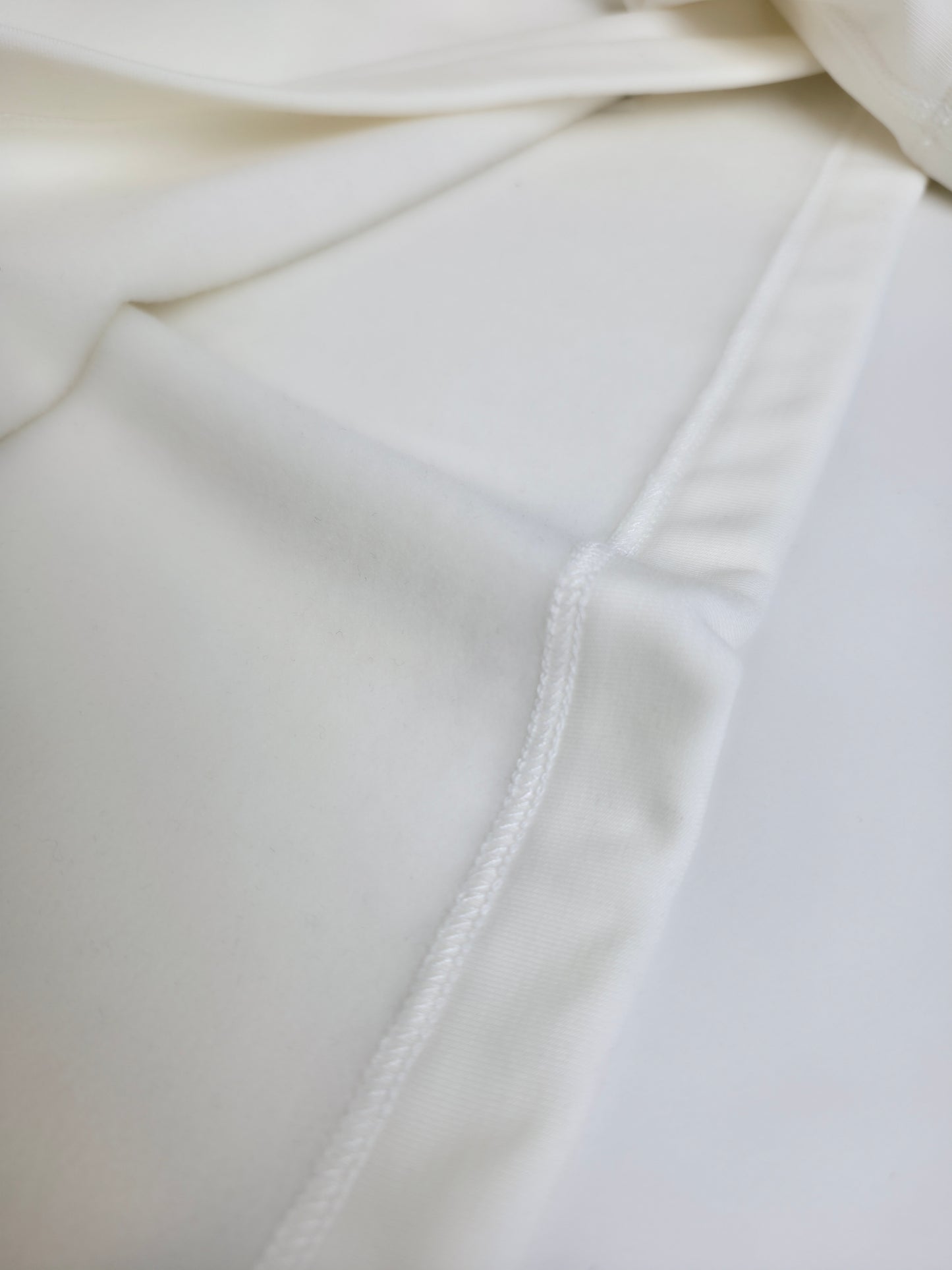 White Jersey and Pant Suit