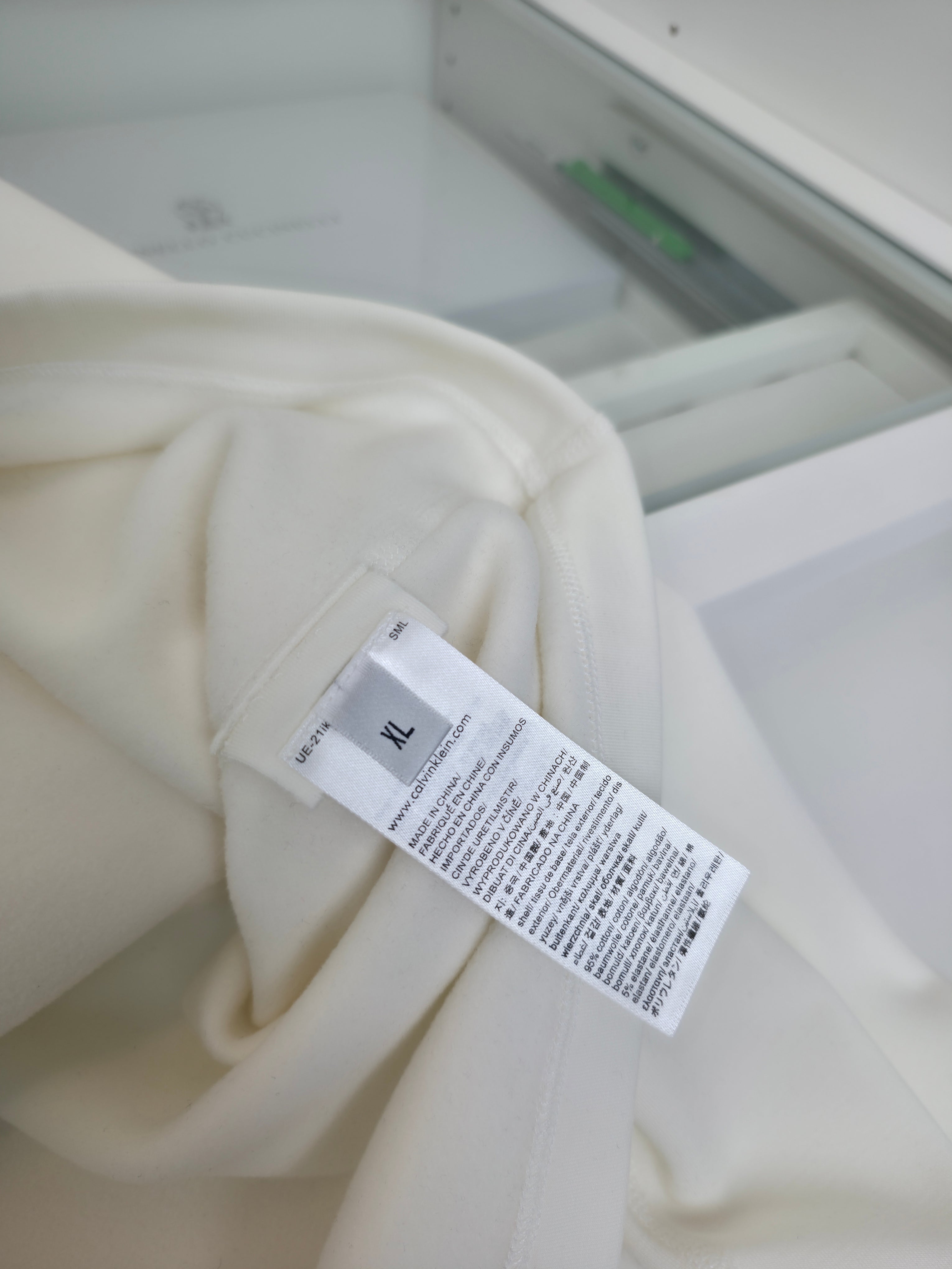 White Jersey and Pant Suit